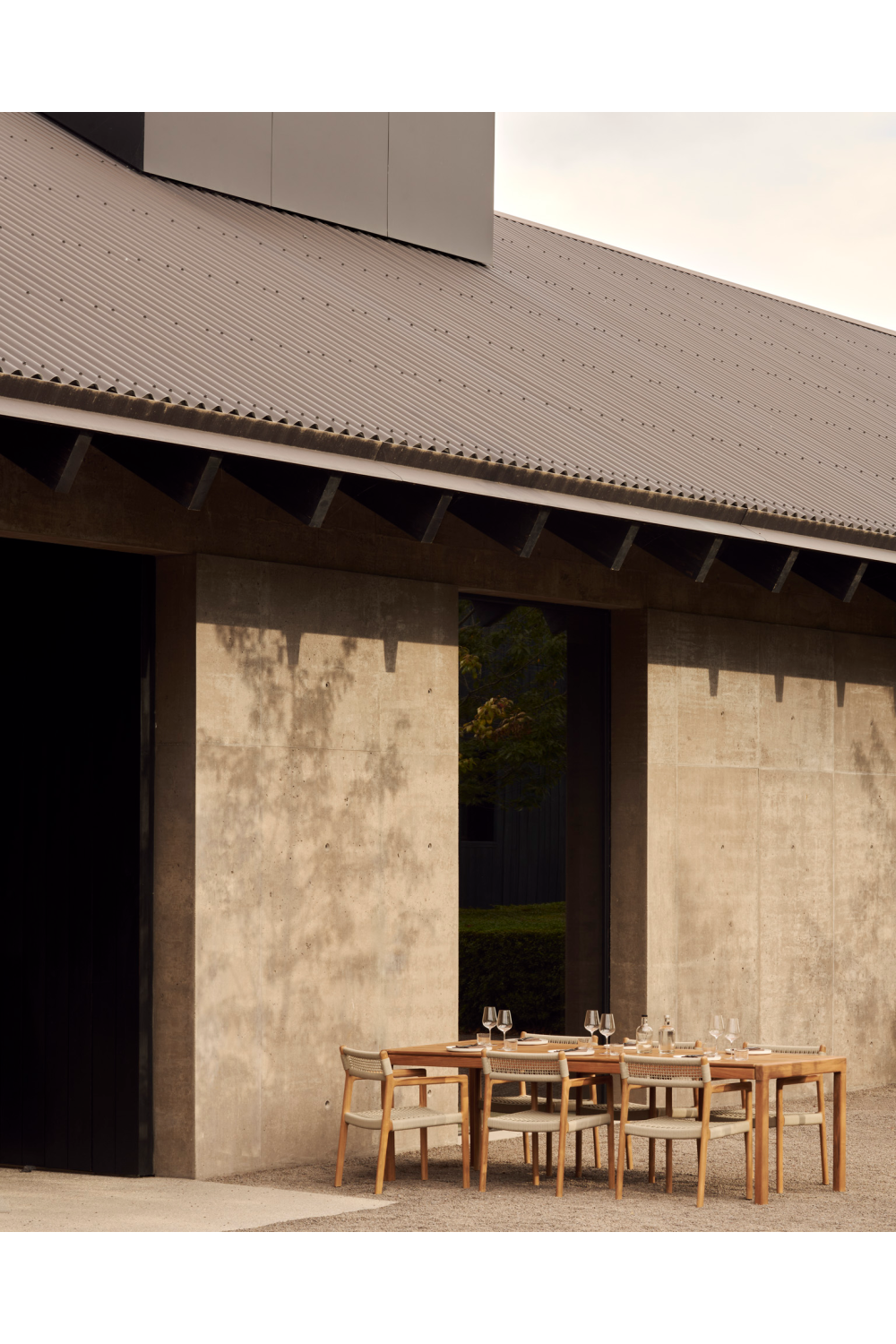 Beige Woven Outdoor Dining Chair | Ethnicraft Jack | Oroa.com