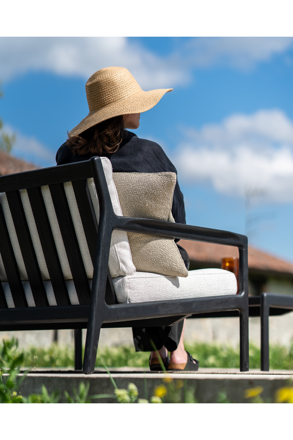 Black Teak Outdoor Sofa | Ethnicraft Jack