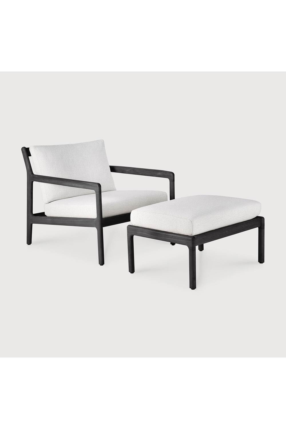 Teak Cushioned Outdoor Stool | Ethnicraft Jack | Oroa.com