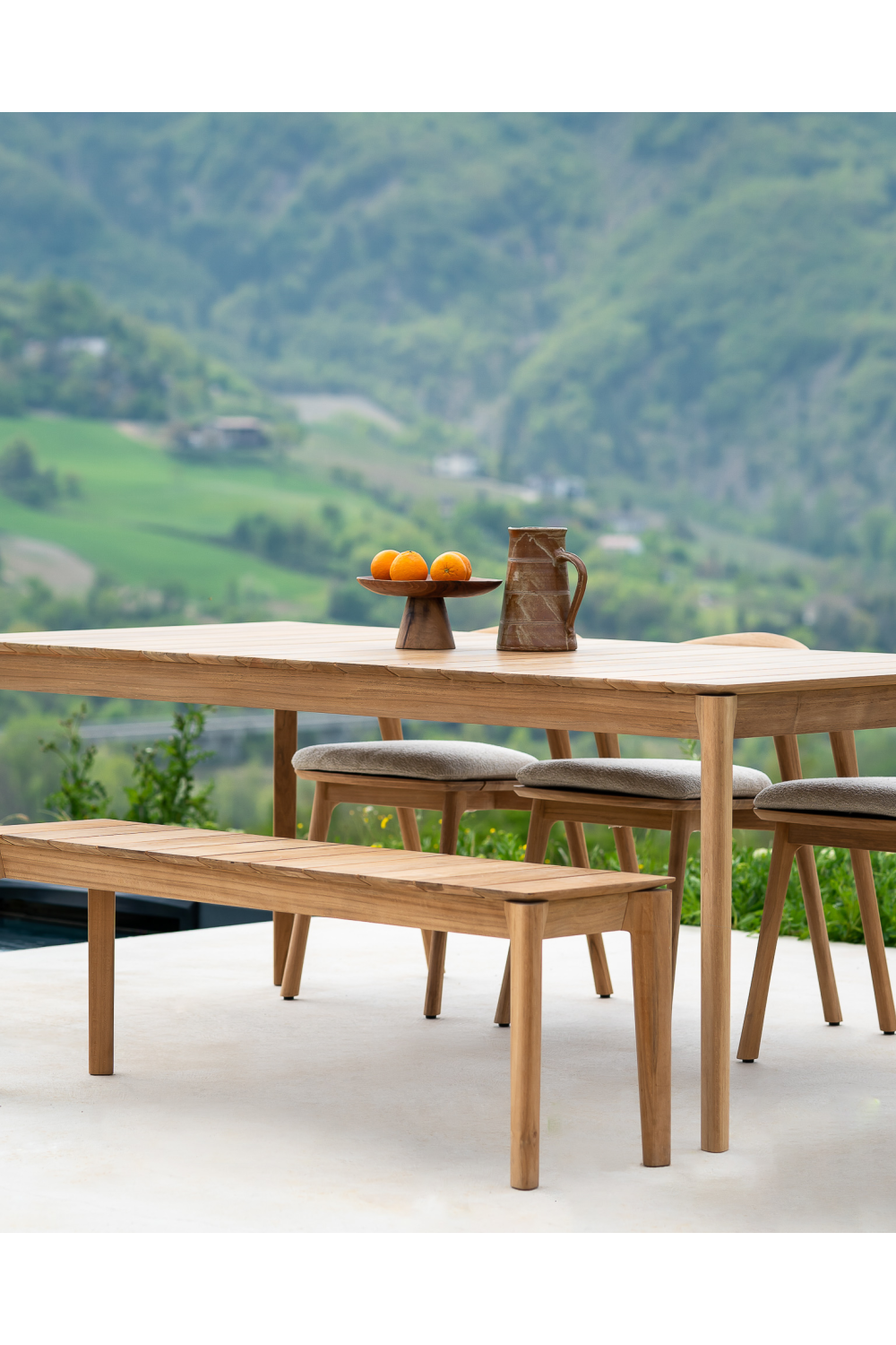 Teak Outdoor Dining Table – Bok – teak finish alternate view 13