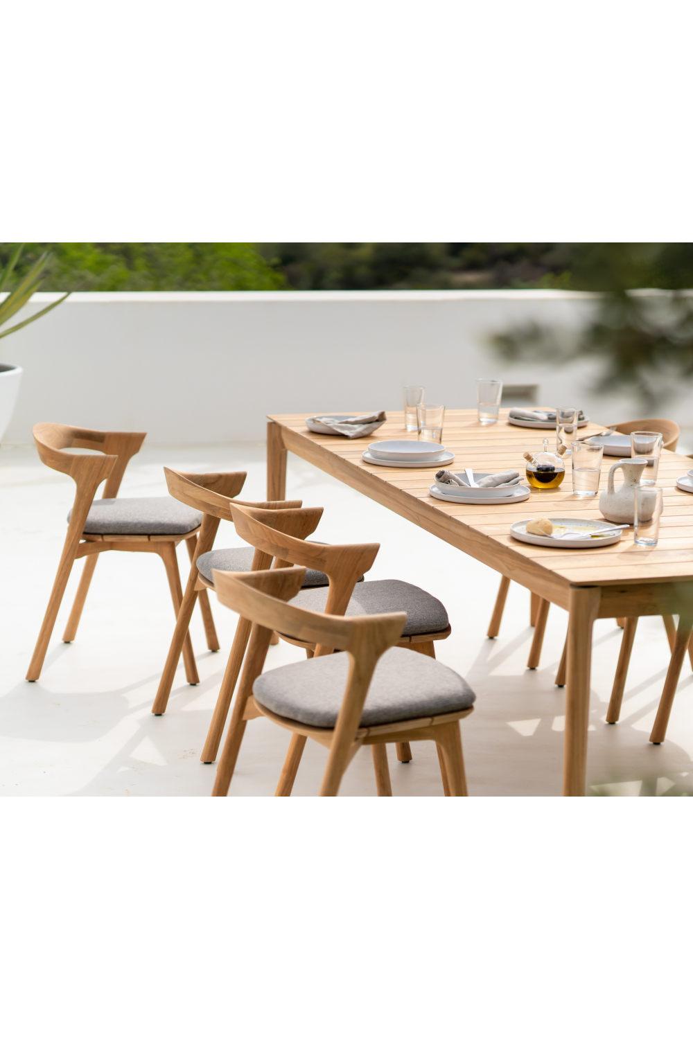 Teak Outdoor Dining Table – Bok – teak finish alternate view 23