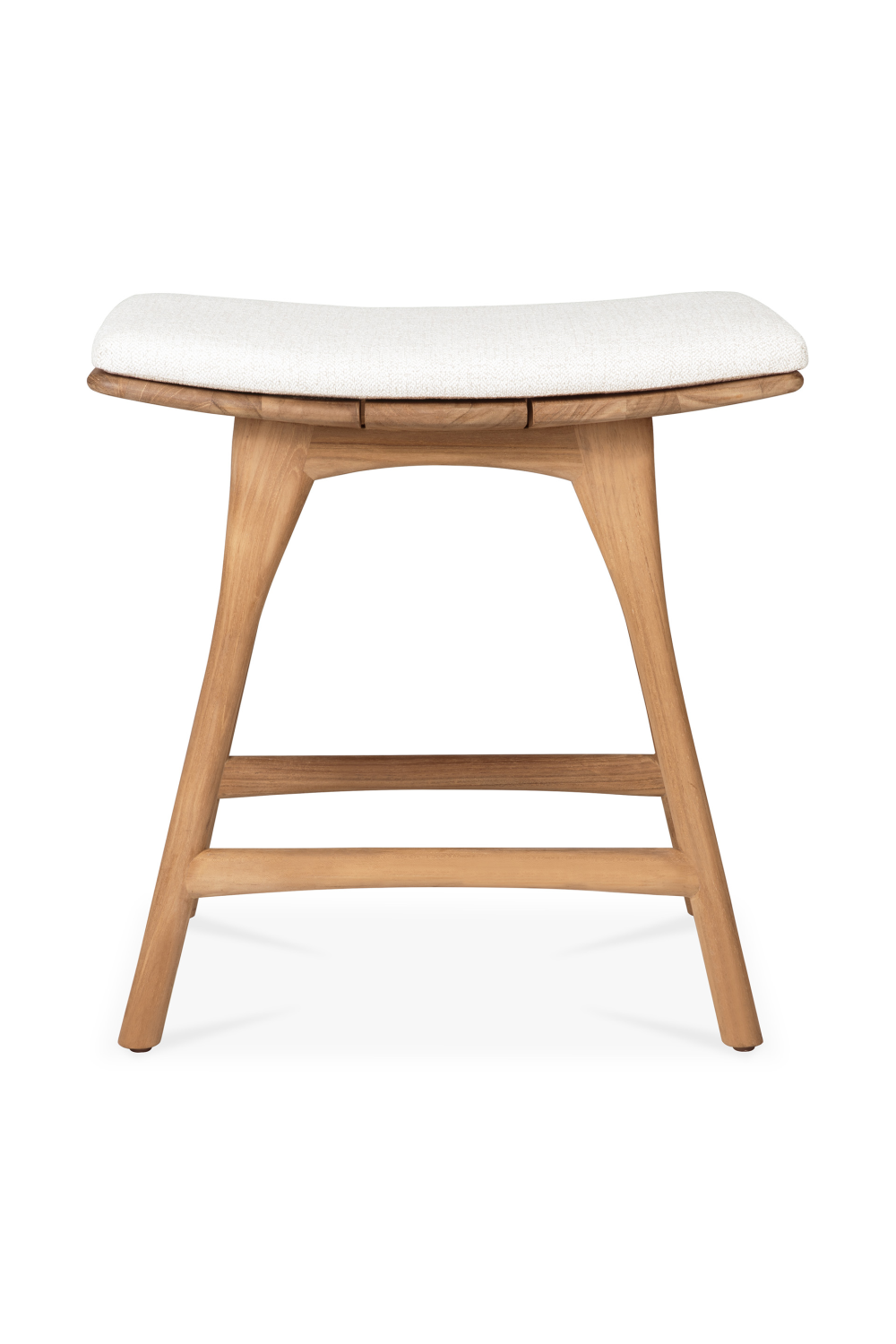 Scandinavian Outdoor Stool – Osso – material finish front view