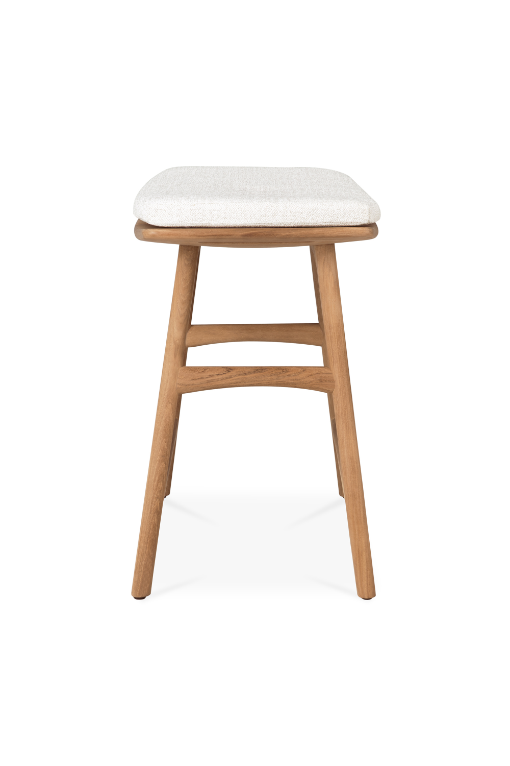 Scandinavian Outdoor Stool – Osso – material finish side profile
