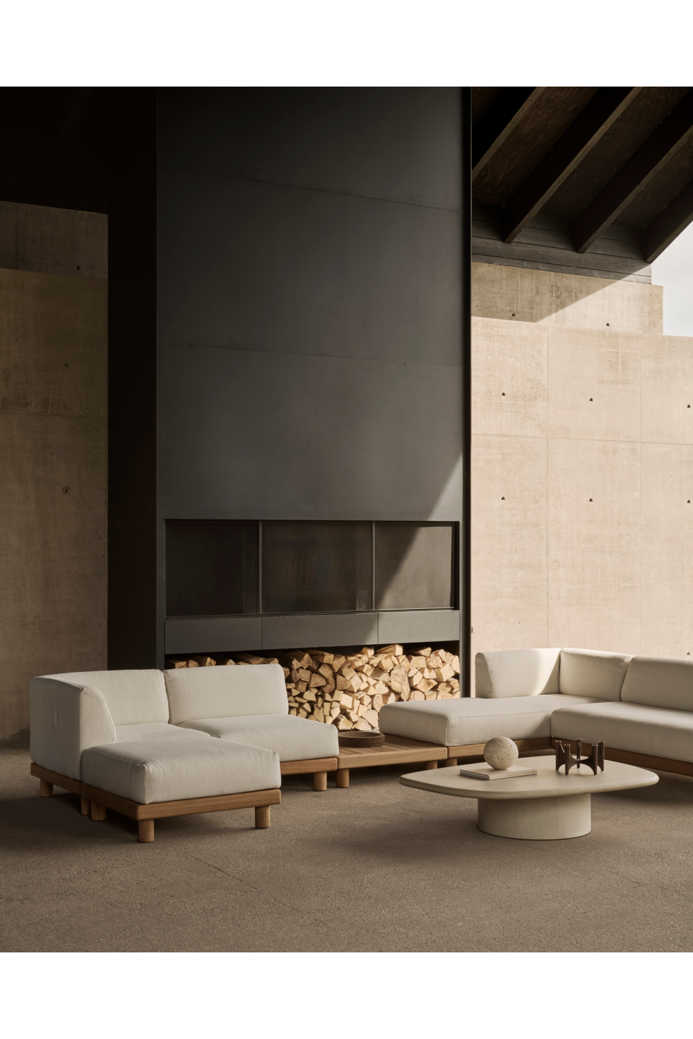 Slatted Teak Outdoor Coffee Table | Ethnicraft Monocle | Oroa.com