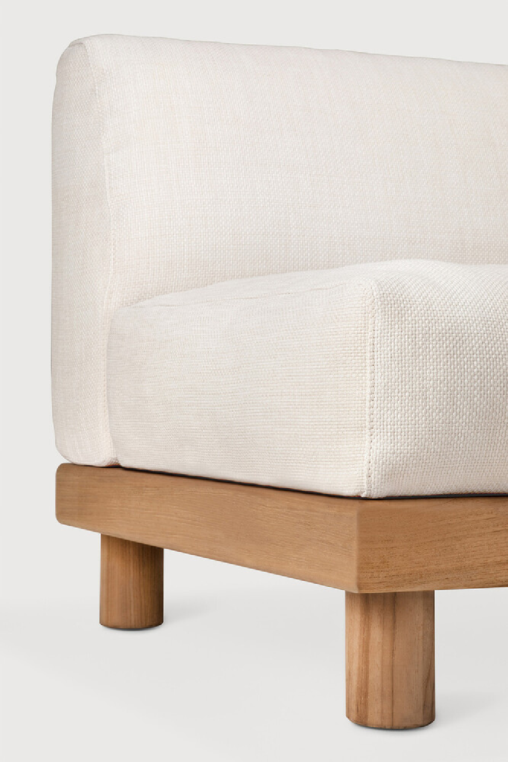 White Outdoor Modular End Sofa | Ethnicraft Monocle | Oroa.com