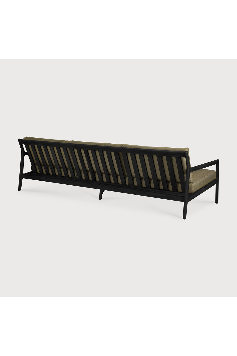 Black Teak 3+ Seater Outdoor Sofa | Ethnicraft Jack | Oroa.com
