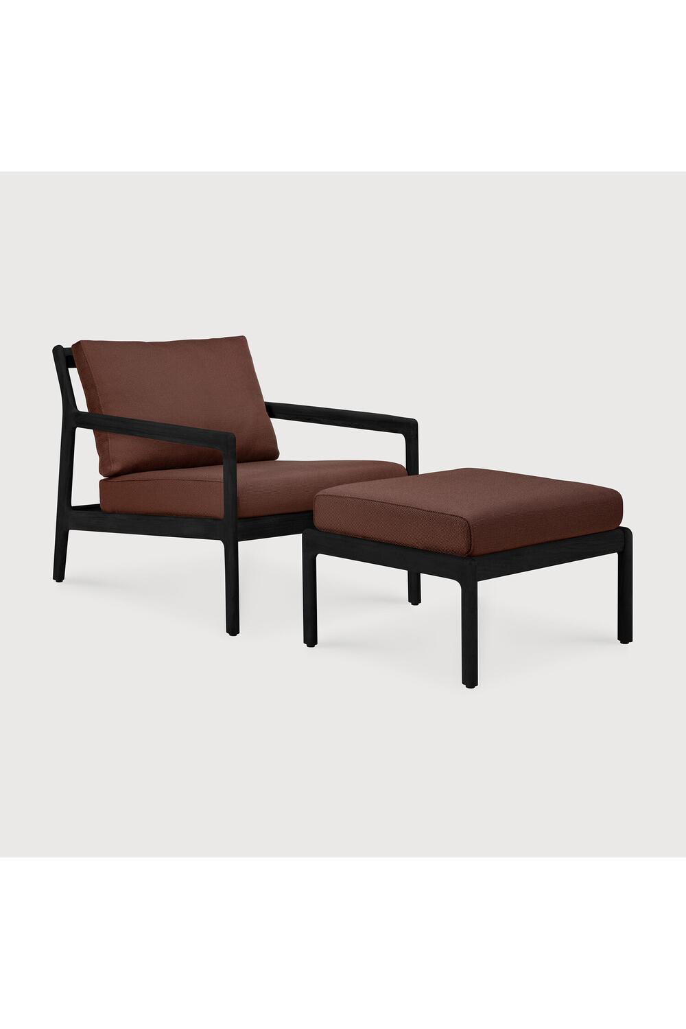 Teak Cushioned Outdoor Stool | Ethnicraft Jack | Oroa.com
