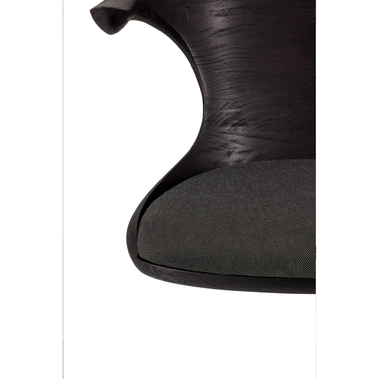 Modern European furniture - Varnished Teak Cushioned Office Chair - www.oroa.com | Oroa.com