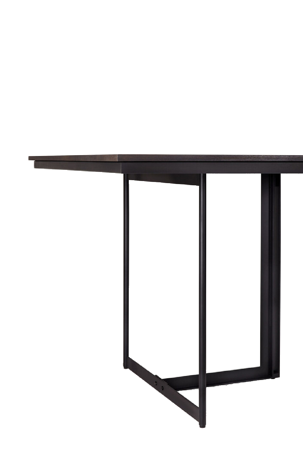 Dark Brown Teaek Dining Table | Ethnicraft Tacet | Oroa.com