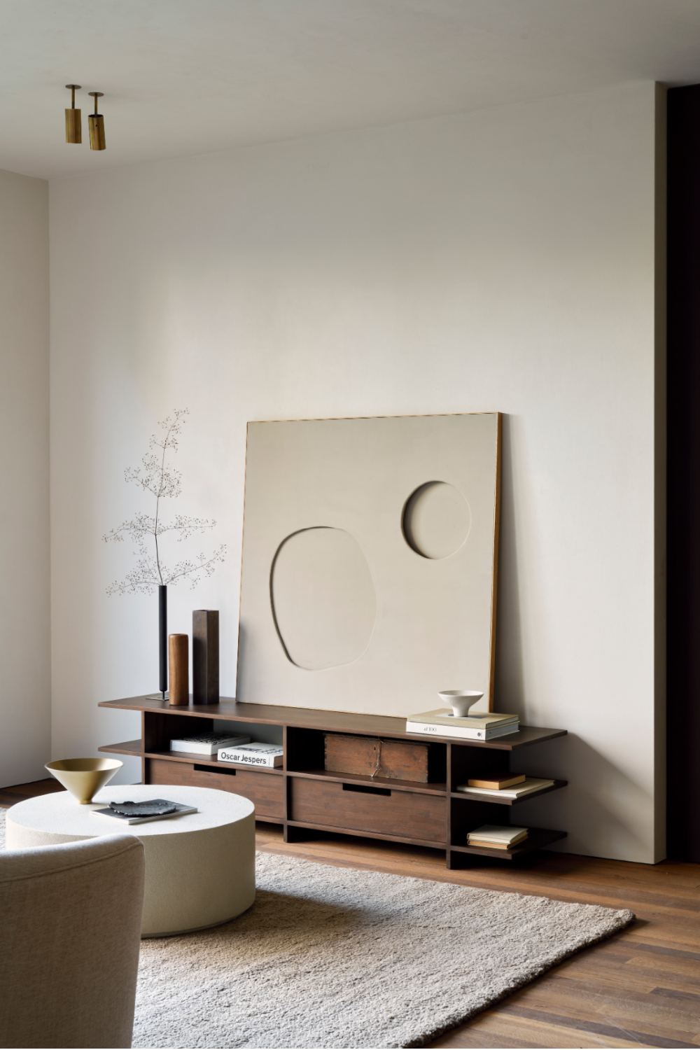 Varnished Teak TV Cupboard | Ethnicraft Kabuki | Oroa.com