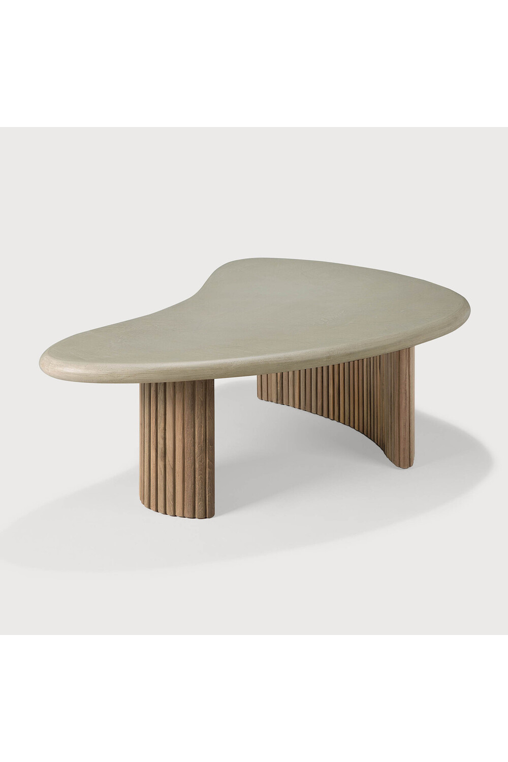 Teak Base Outdoor Coffee Table | Ethnicraft Boomerang | Oroa.com