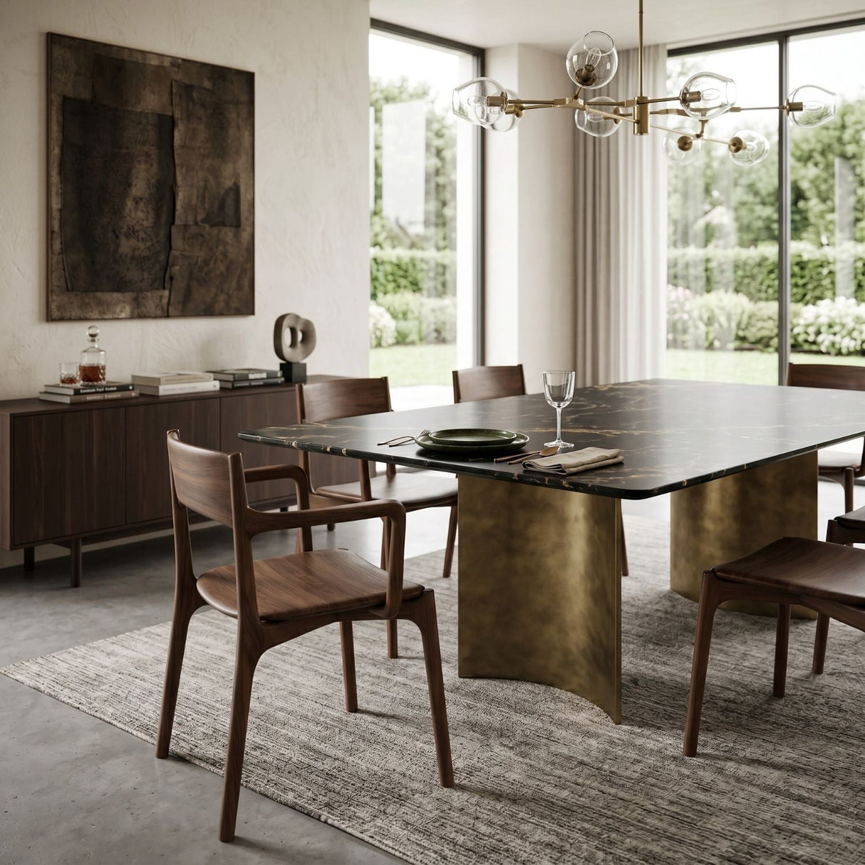 Modern or European furniture - Brown Teak Dining Chair - www.oroa.com
