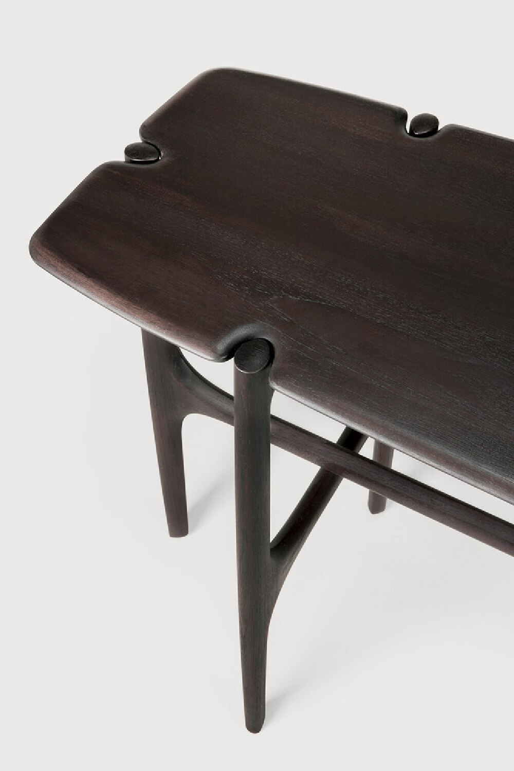 Dark Brown Teak Console Table | Ethnicraft PI | Oroa.com
