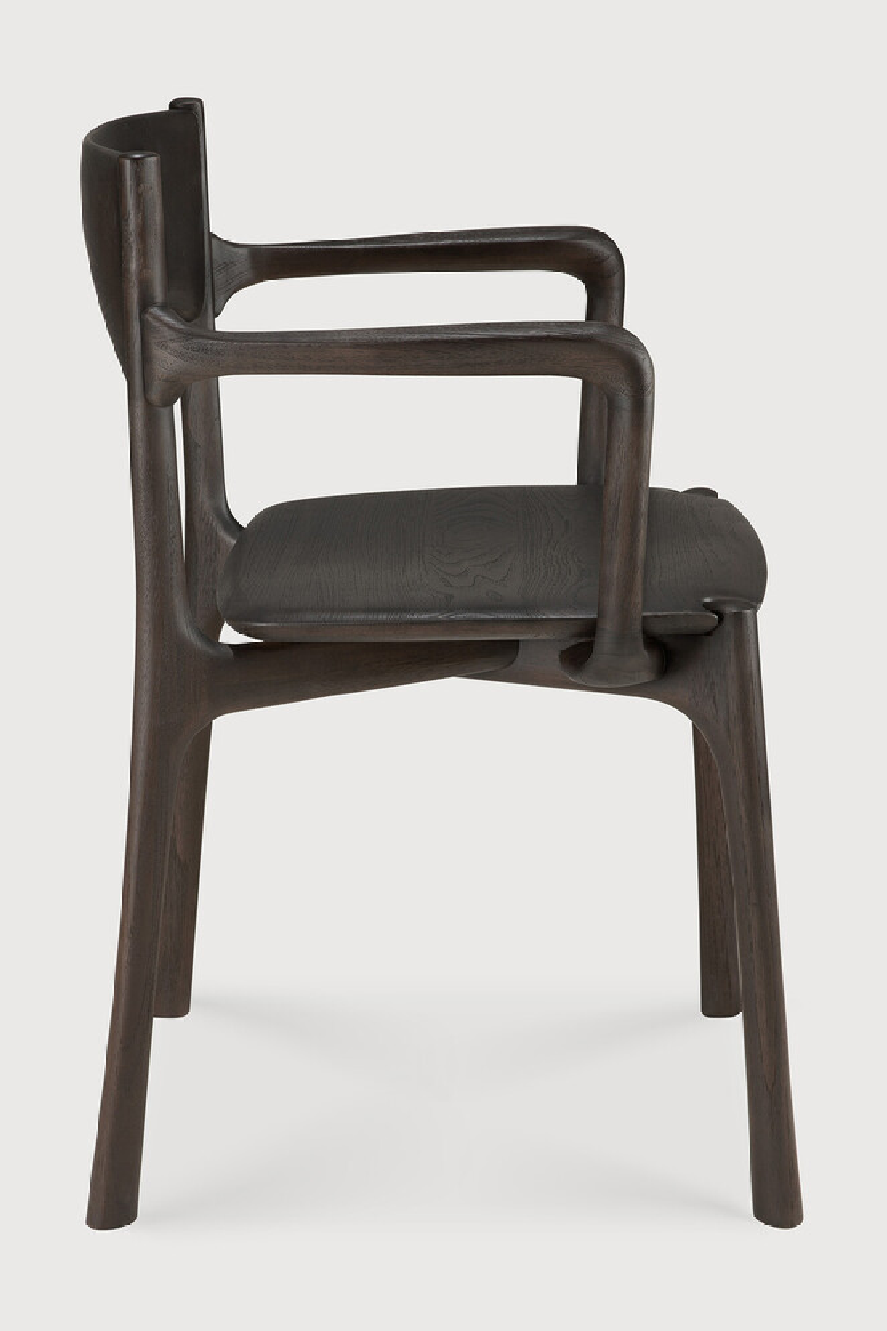 Dark Brown Teak Dining Chair | Ethnicraft PI | Oroa.com