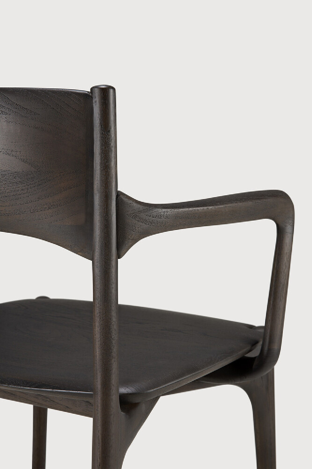 Dark Brown Teak Dining Chair | Ethnicraft PI | Oroa.com