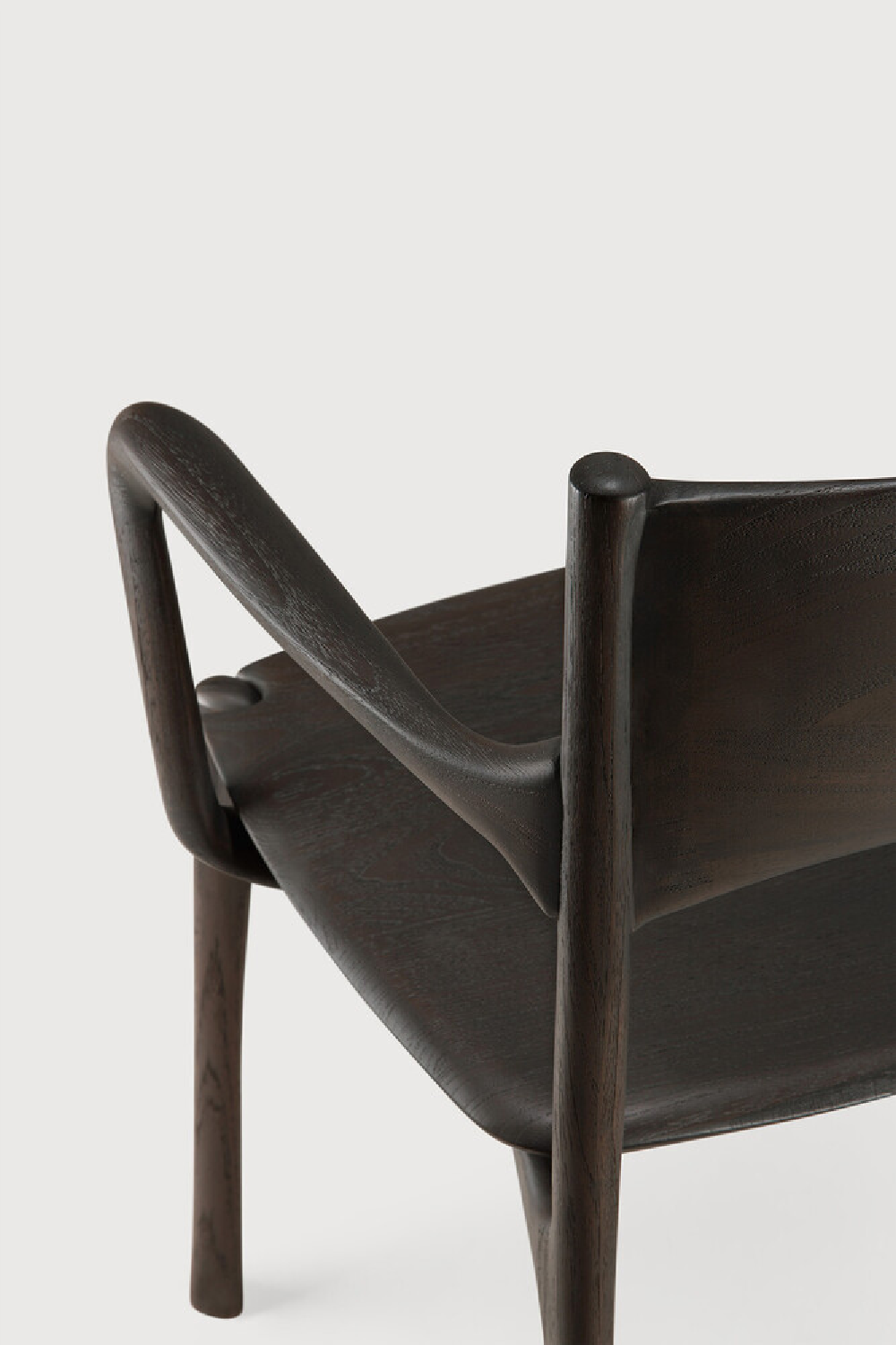 Dark Brown Teak Dining Chair | Ethnicraft PI | Oroa.com