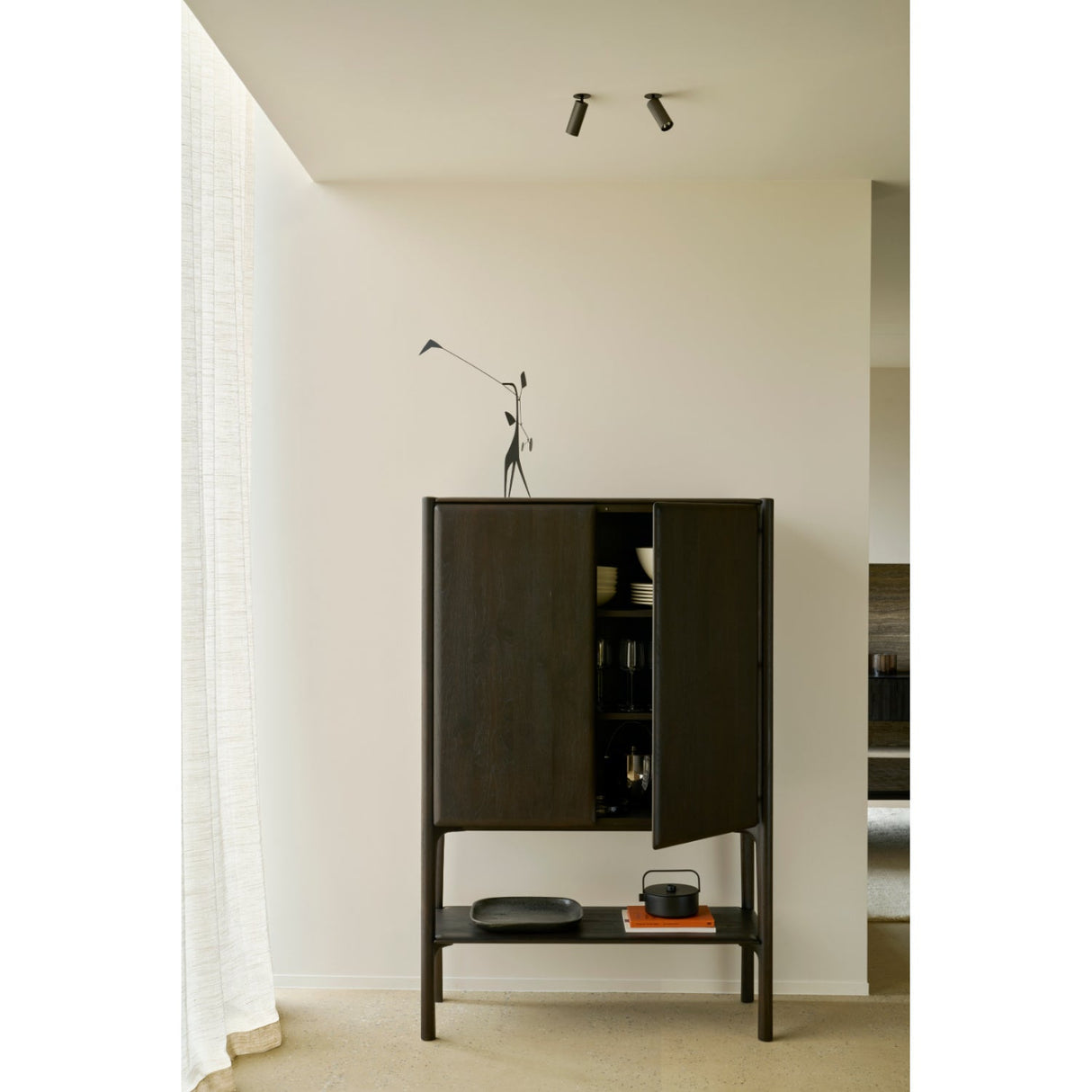 Natural Oak 2-Door Cupboard | Ethnicraft Pi | Oroa.com