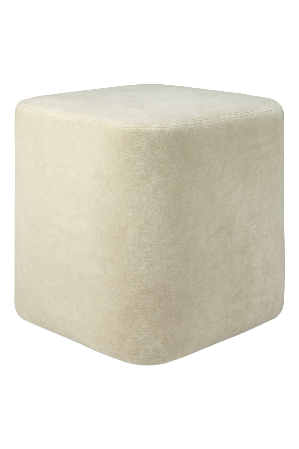 Velvet Minimalist Pouf | Ethnicraft Cube | Oroa.com