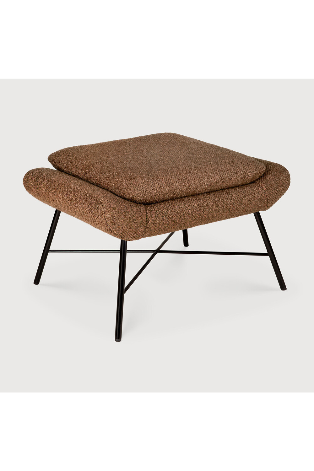 50's Inspired Upholstered Footstool | Ethnicraft Barrow | Oroa.com