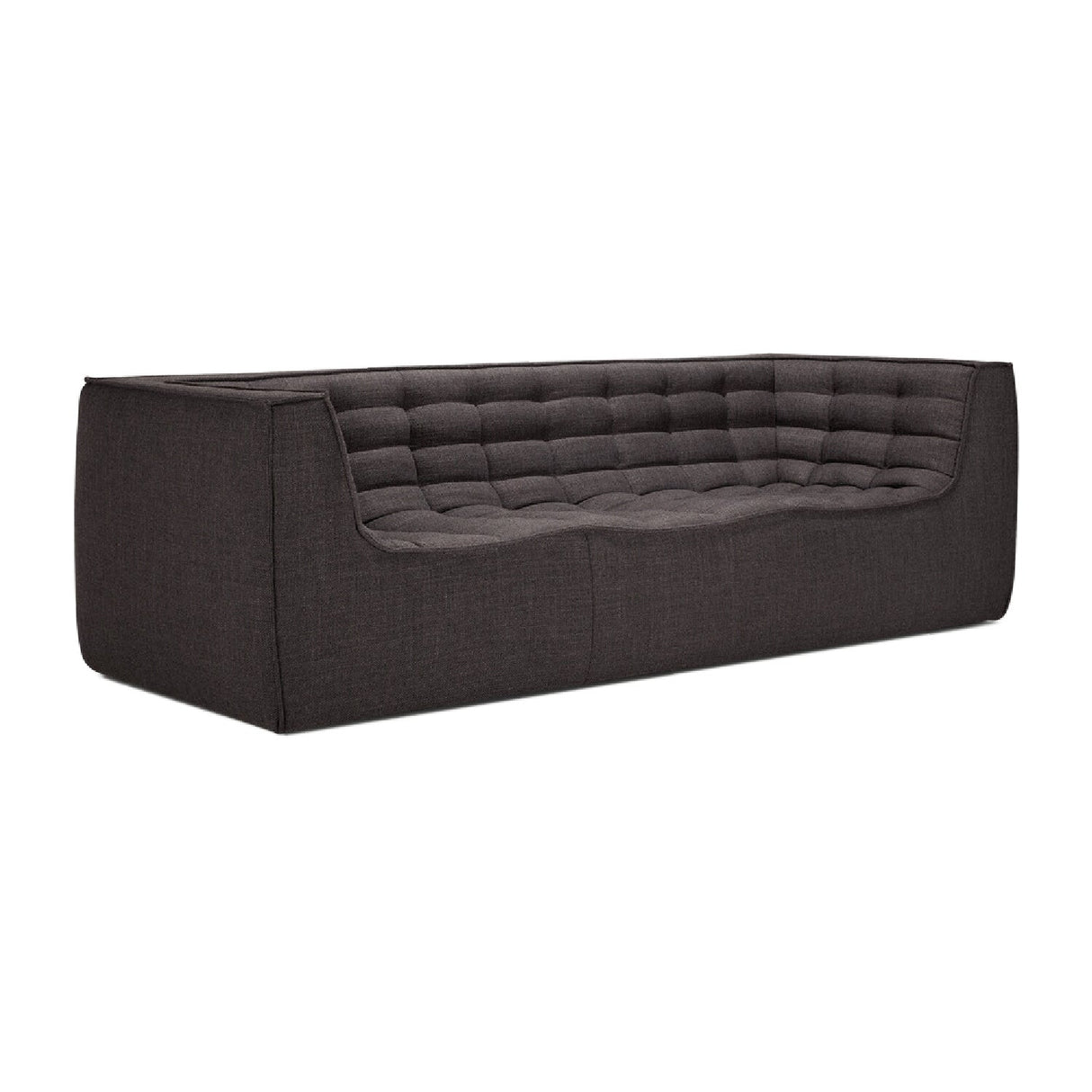 Modern or European furniture - Stitched Detail 3-Seater Sofa - www.oroa.com