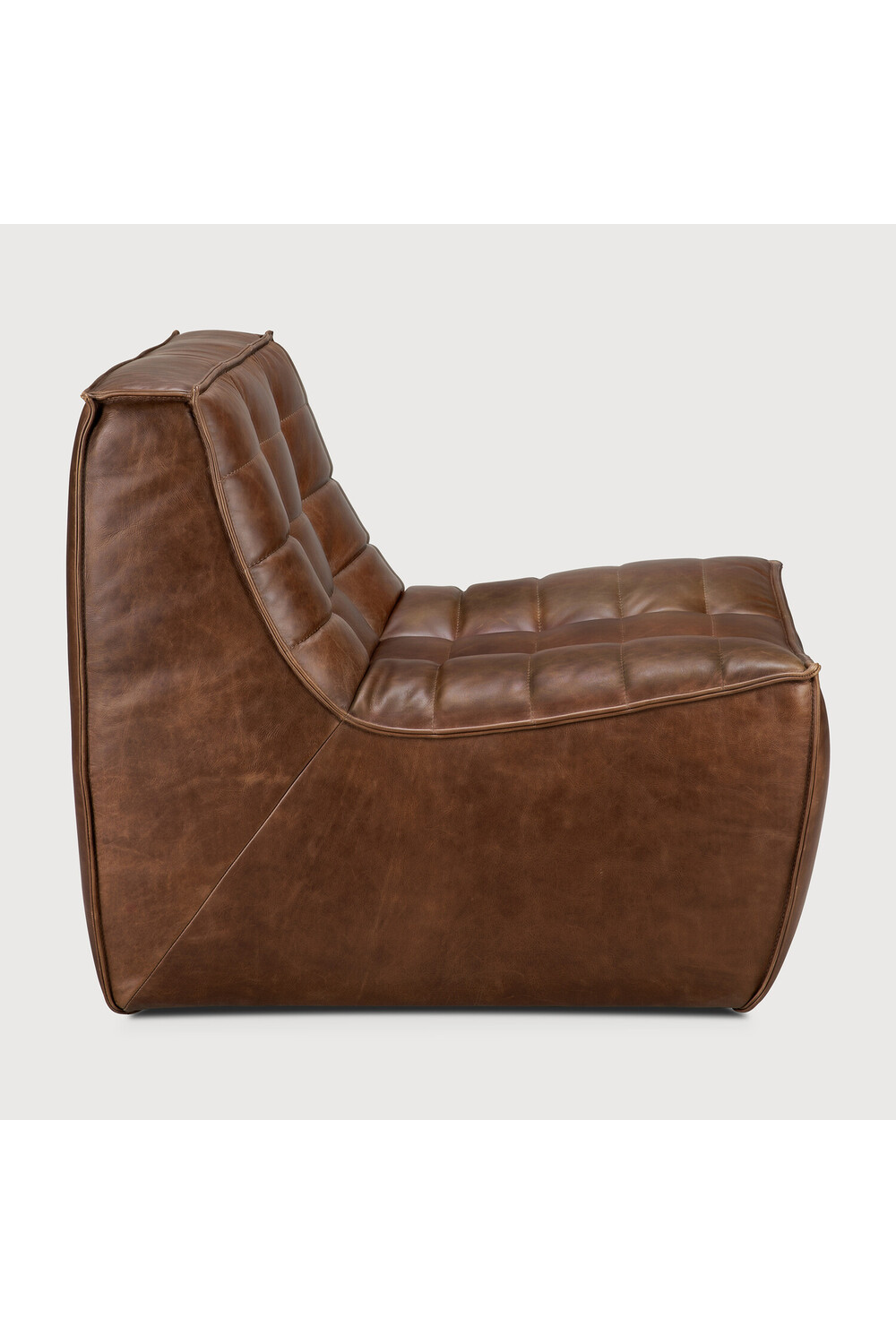 Brown Leather Modular Sofa | Ethnicraft N701 | Oroa.com