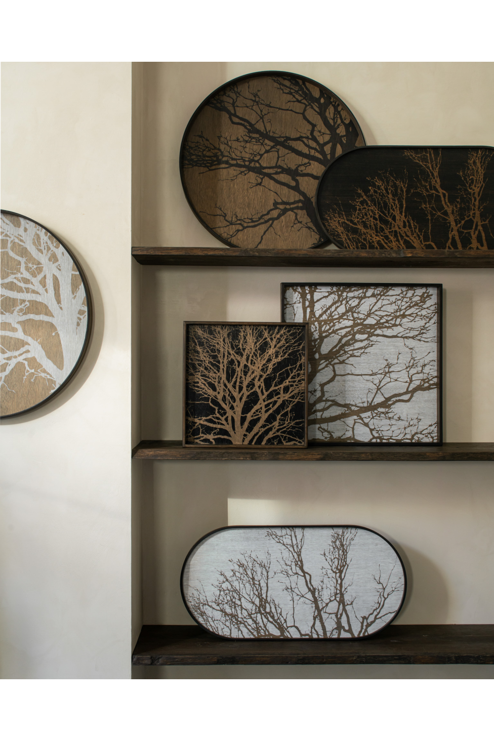 Wooden Round Tray | Ethnicraft Tree | Oroa.com