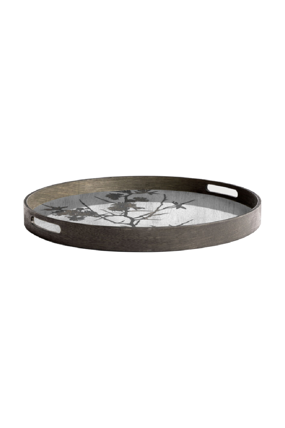 Printed Round Wooden Tray | Ethnicraft Blossom | Oroa.com