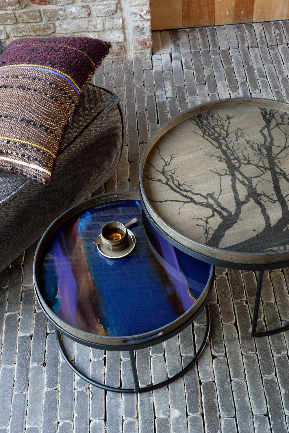 Round Glass Tray | Ethnicraft Organic | Oroa.com