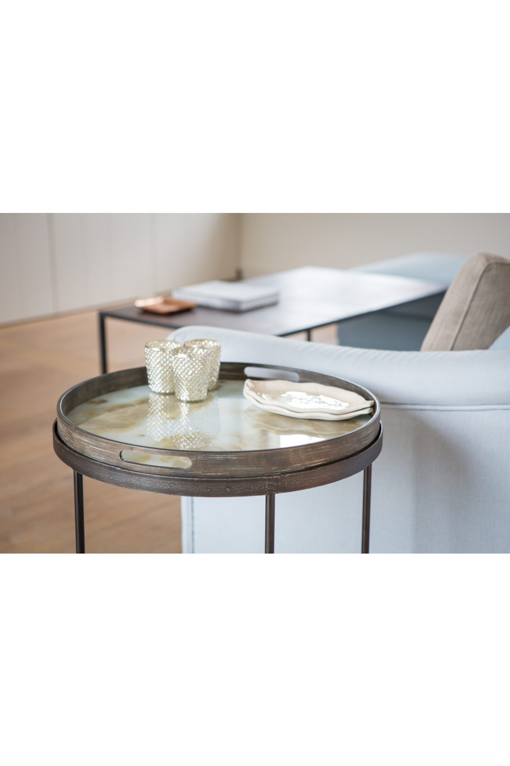 Round Glass Tray | Ethnicraft Organic | Oroa.com