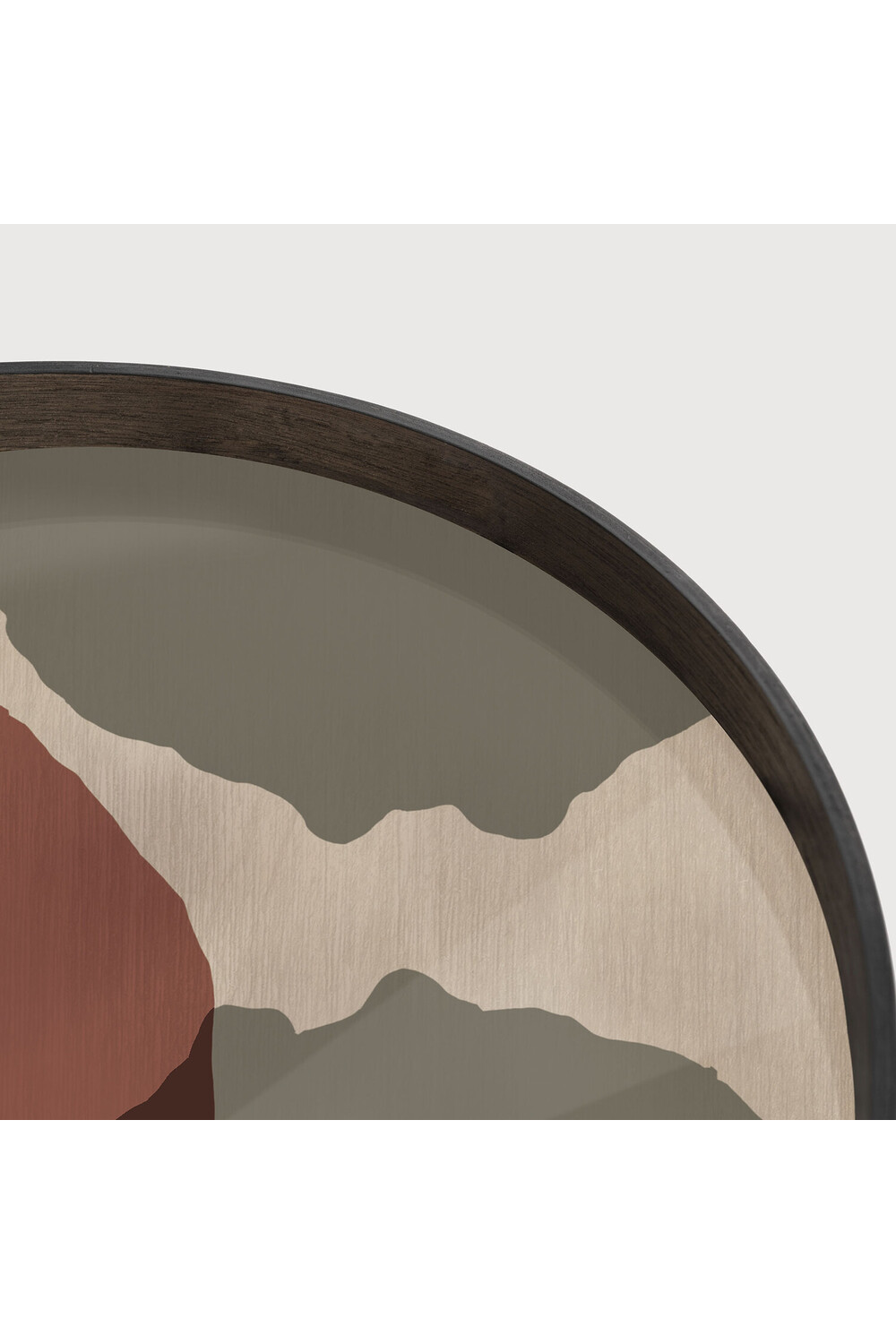 Round Glass Multicolored Tray | Ethnicraft Dots | Oroa.com