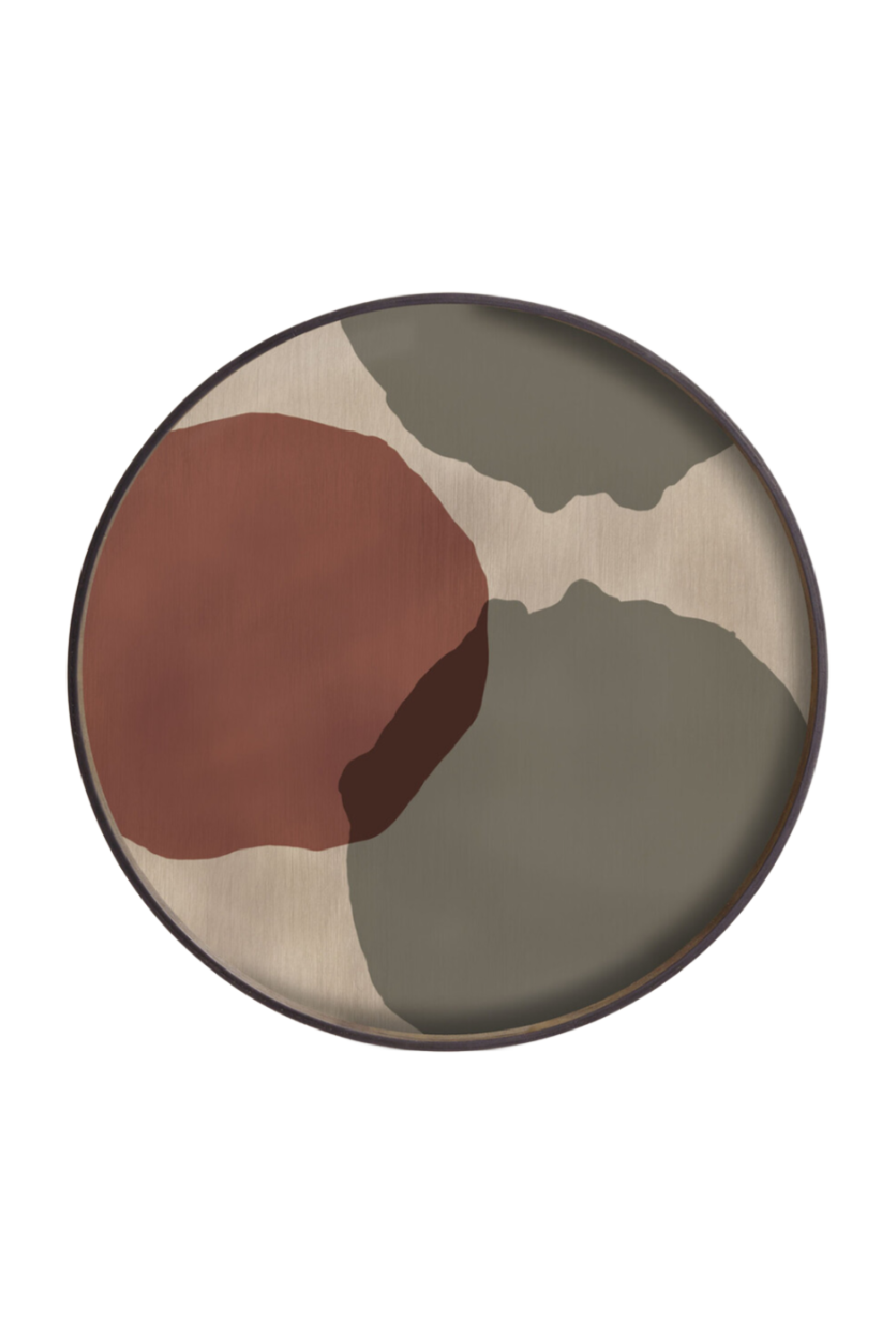 Round Glass Multicolored Tray | Ethnicraft Dots | Oroa.com