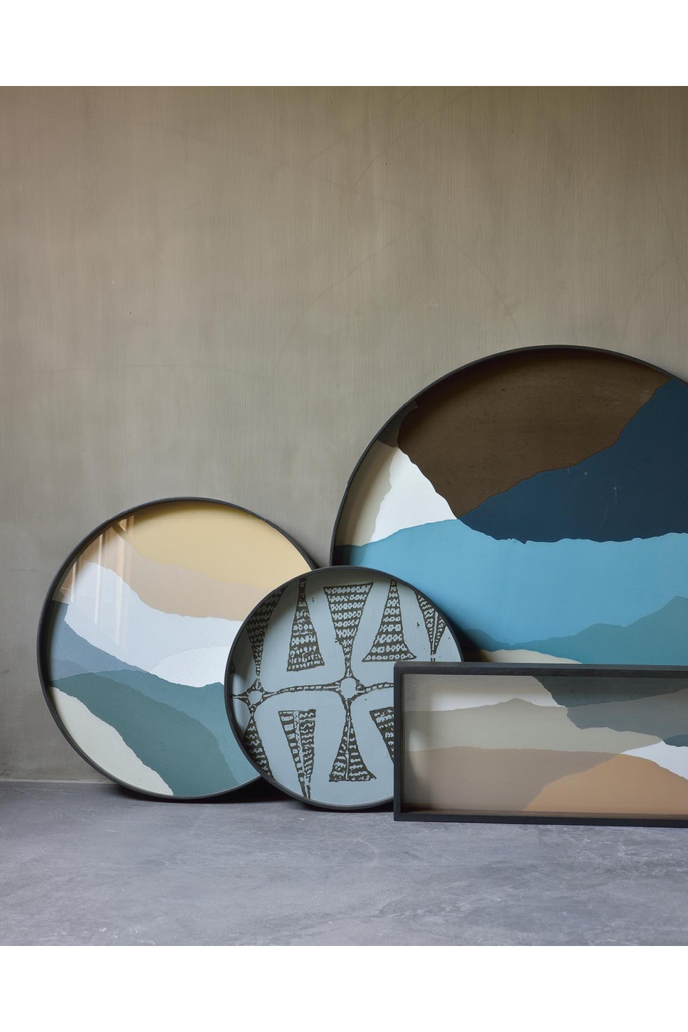 Wooden Rim Round Tray | Ethnicraft Wabi Sabi | Oroa.com