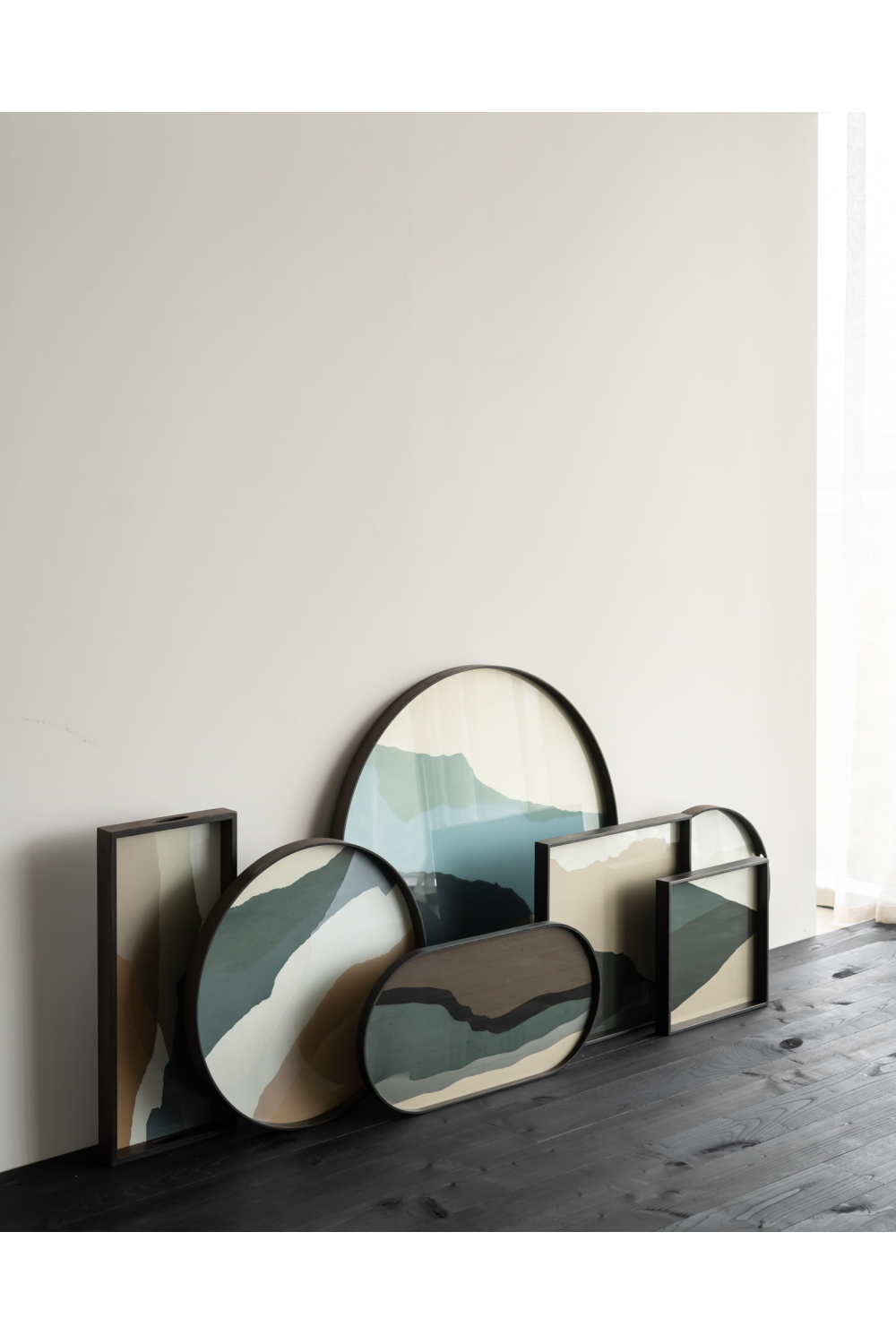 Wooden Rim Round Tray | Ethnicraft Wabi Sabi | Oroa.com