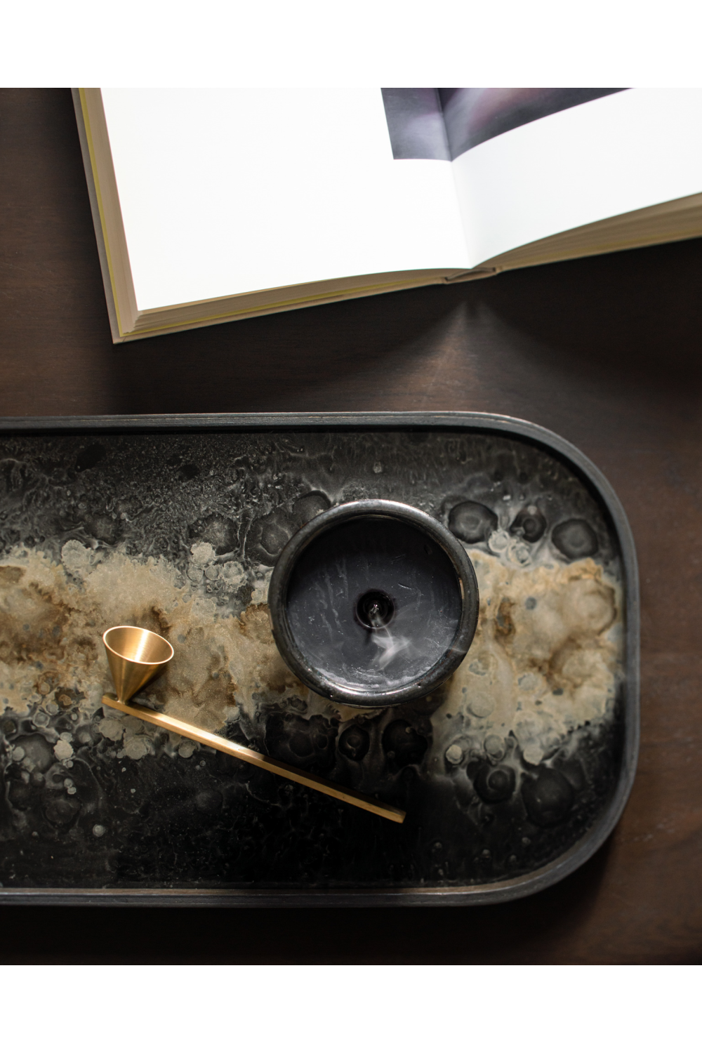 Hand-painted Glass Valet Tray | Ethnicraft Organic | Oroa.com