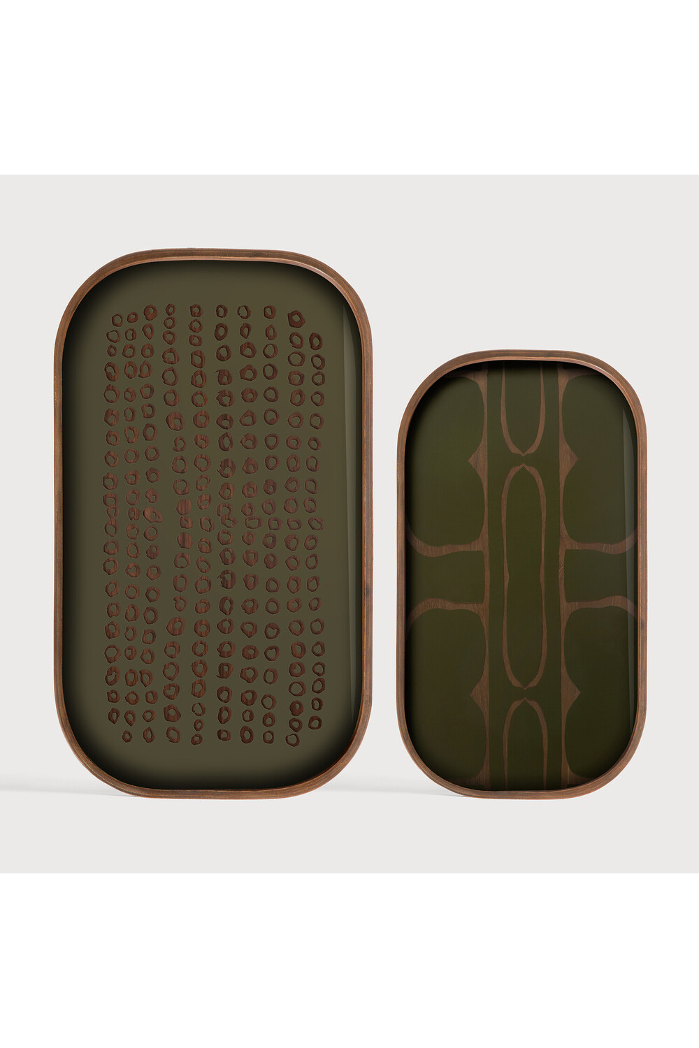 Hand-printed Glass Valet Tray | Ethnicraft Second Nature | Oroa.com