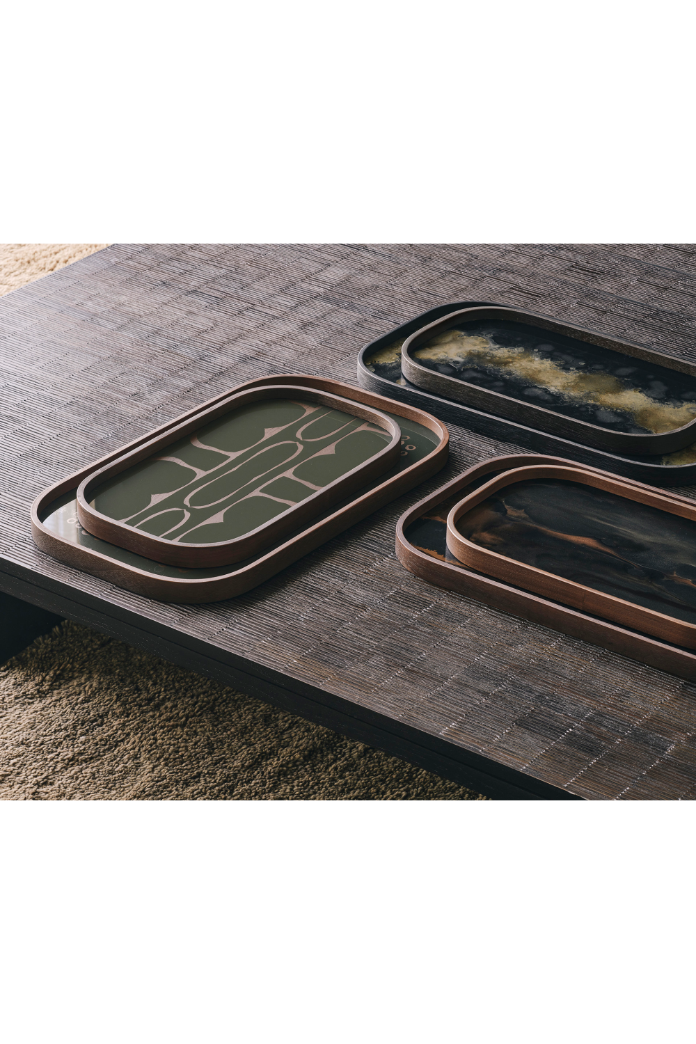 Hand-printed Glass Valet Tray | Ethnicraft Second Nature | Oroa.com