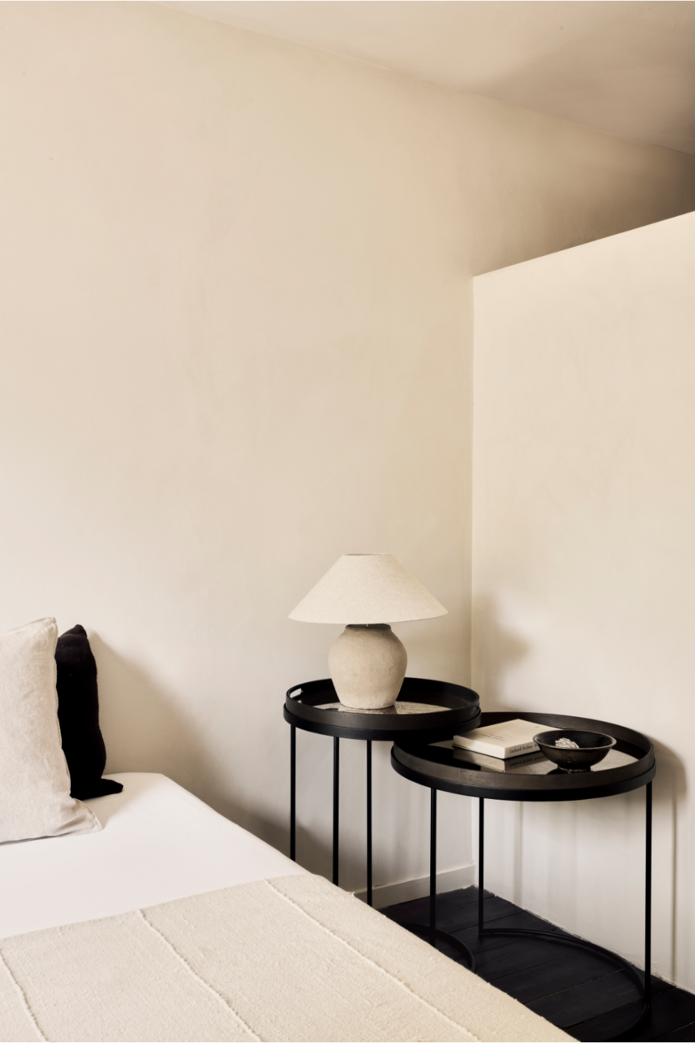 Round Tray Side Table Set (2) | Ethnicraft | OROA.com