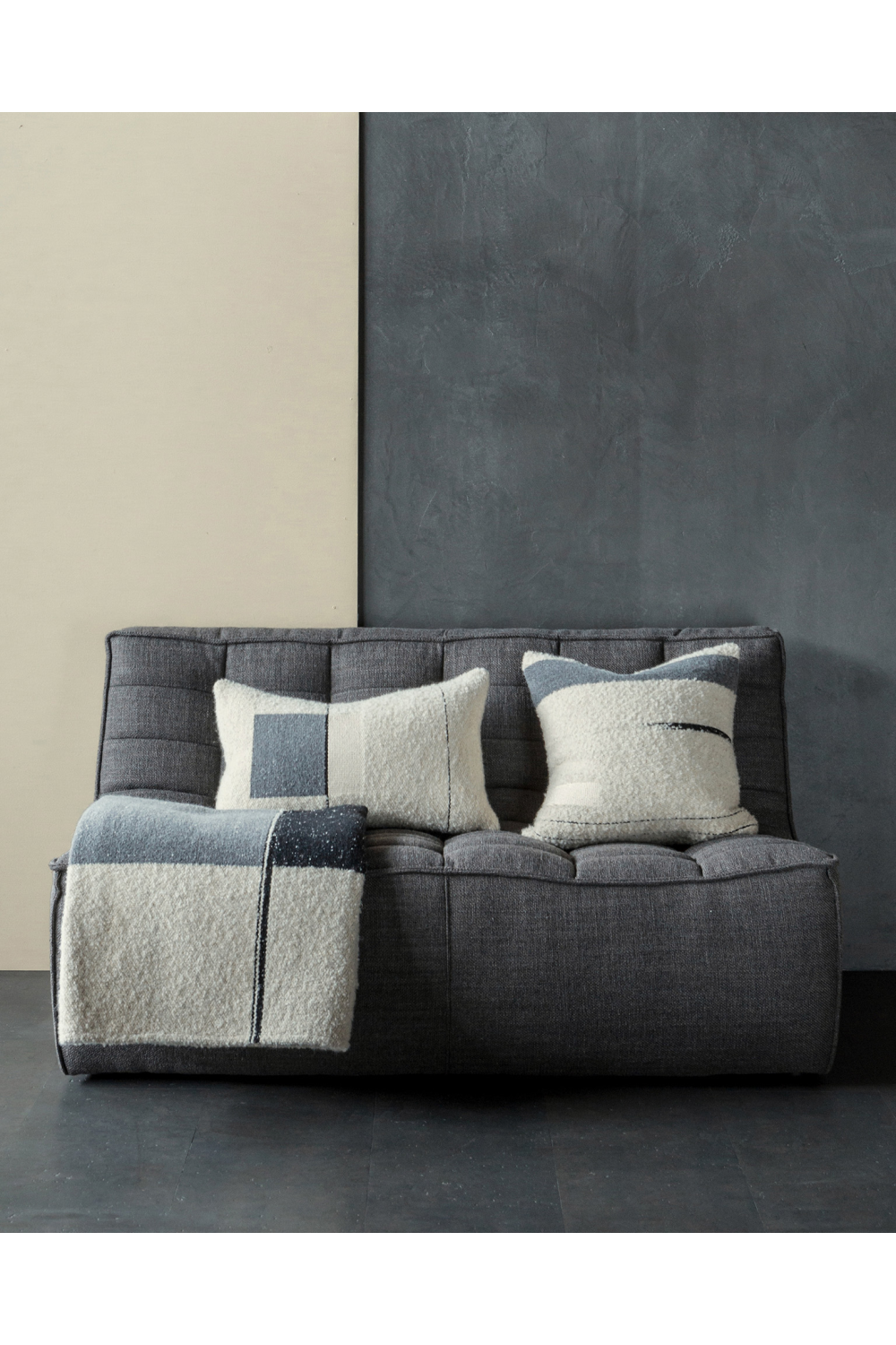 Tri-Color Throw Blanket – Urban – material finish alternate view 6