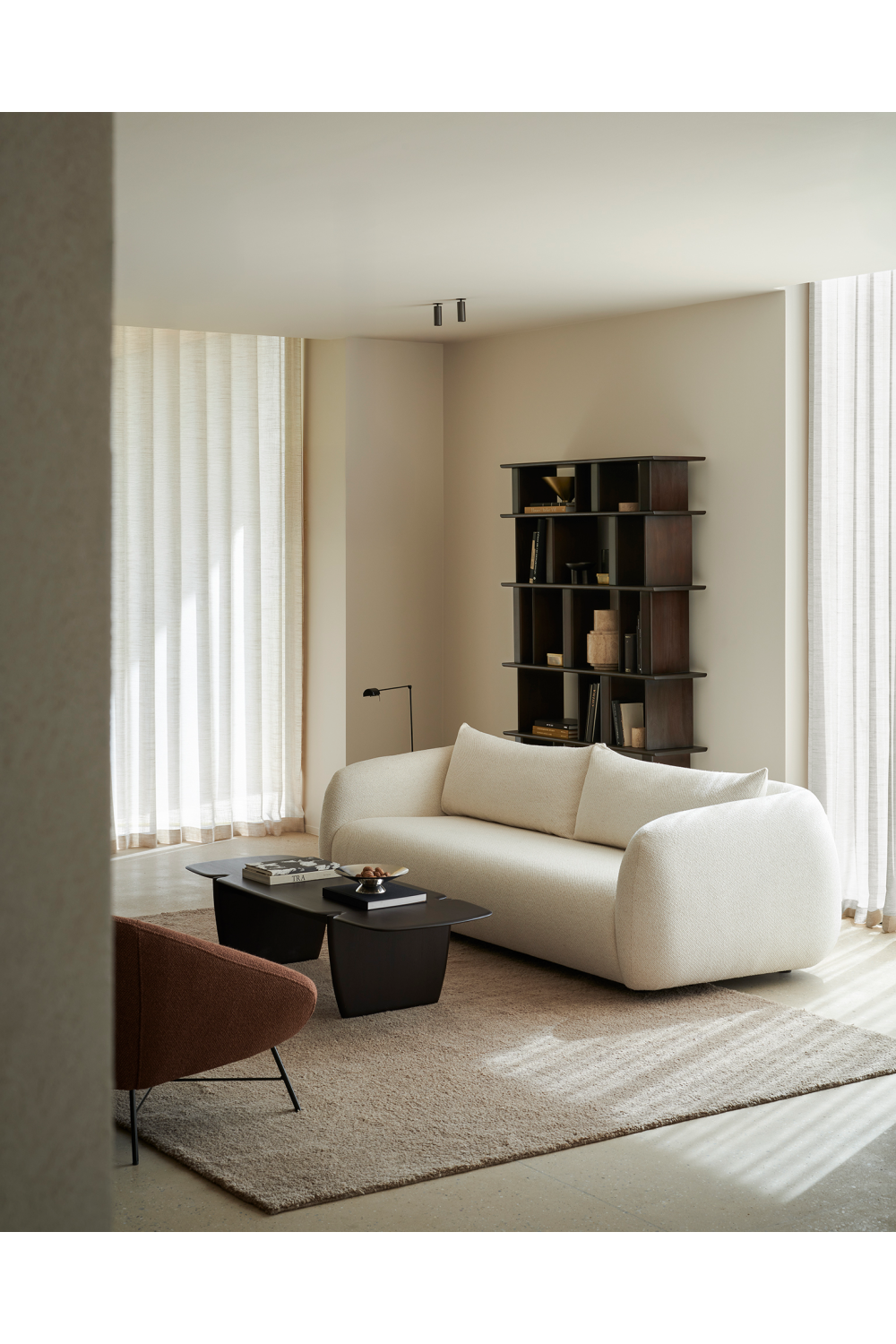 Modern European furniture - Fabric 3-Seater Sofa - www.oroa.com | Oroa.com