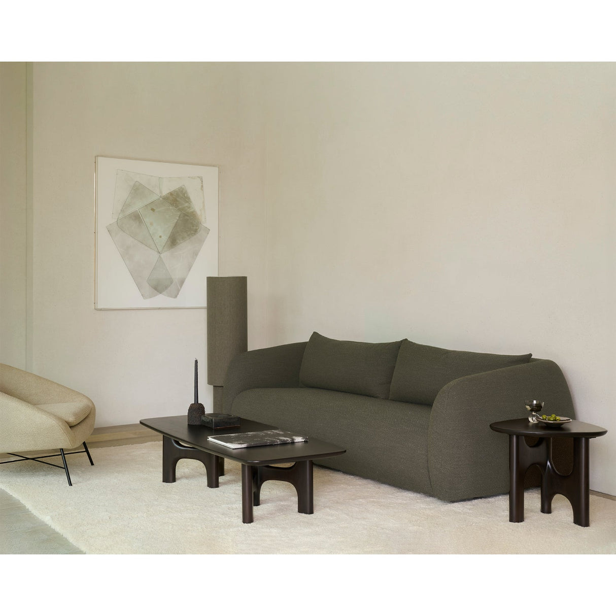 Modern European furniture - Fabric 3-Seater Sofa - www.oroa.com