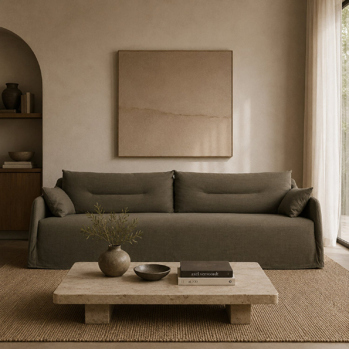 Linen Blend Sofa | Ethnicraft Weave