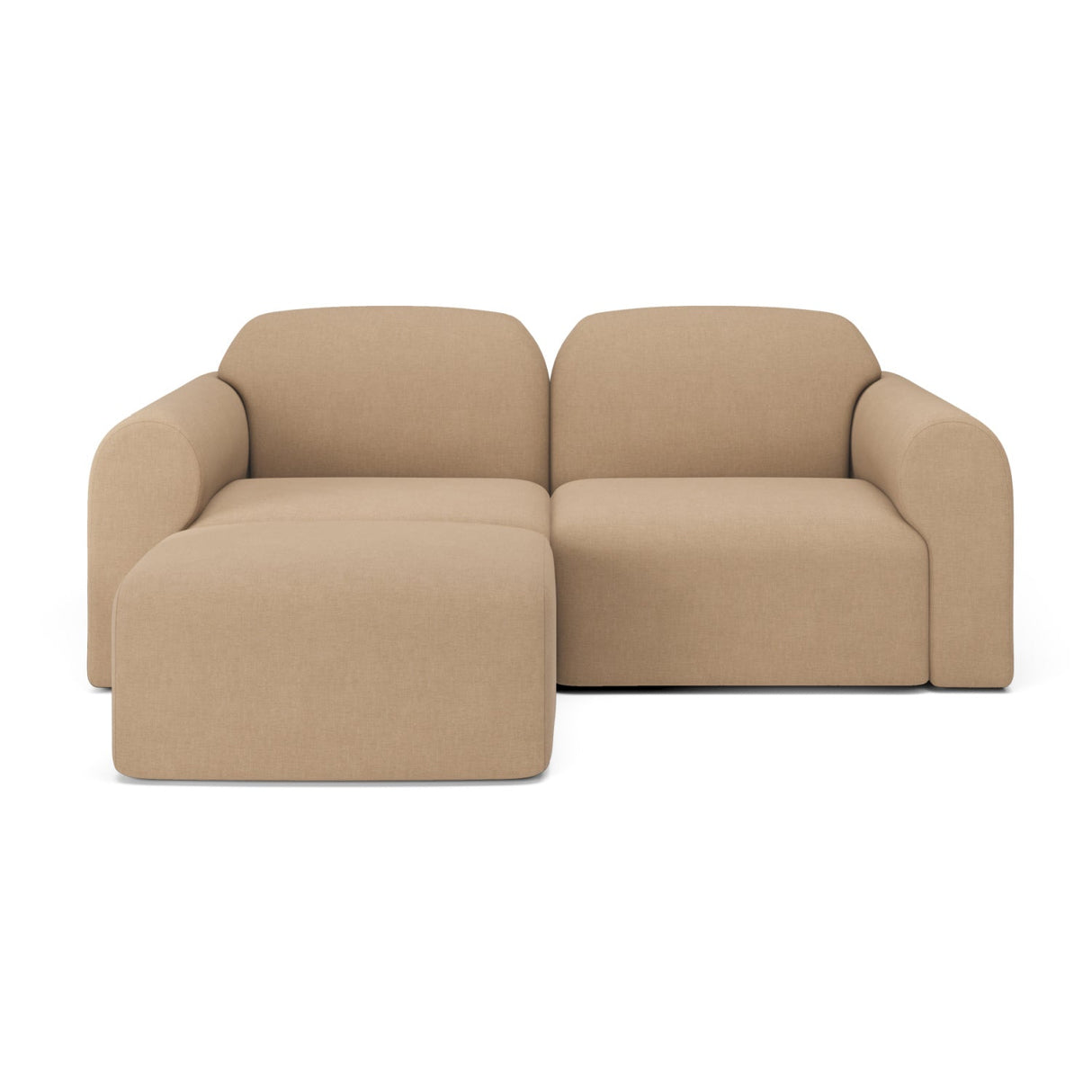 Modern European furniture - End Seater Sofa with Footstool - www.oroa.com