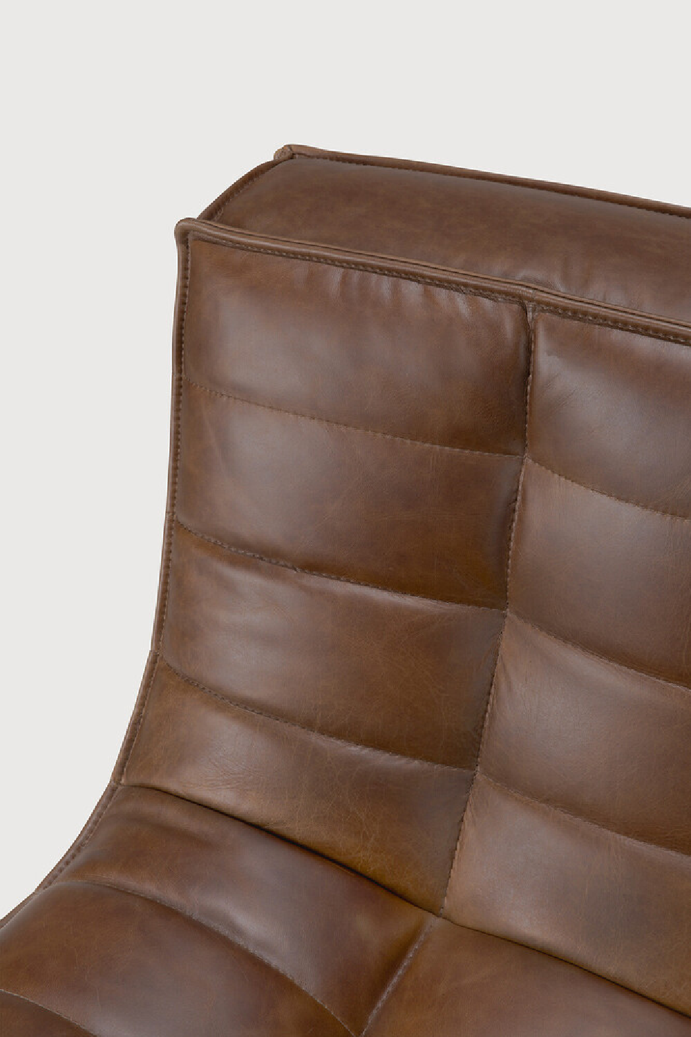 Dark Brown Leather Modular Sofa Set | Ethnicraft N701 | Oroa.com