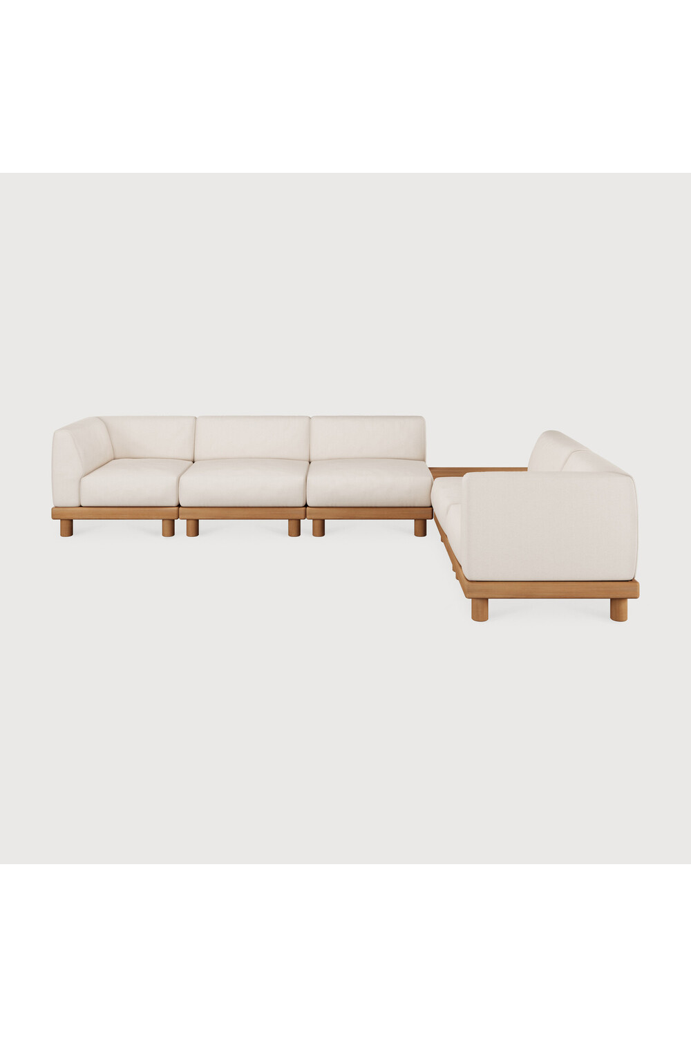Outdoor Modular Sofa with Table | Ethnicraft Monocle | Oroa.com