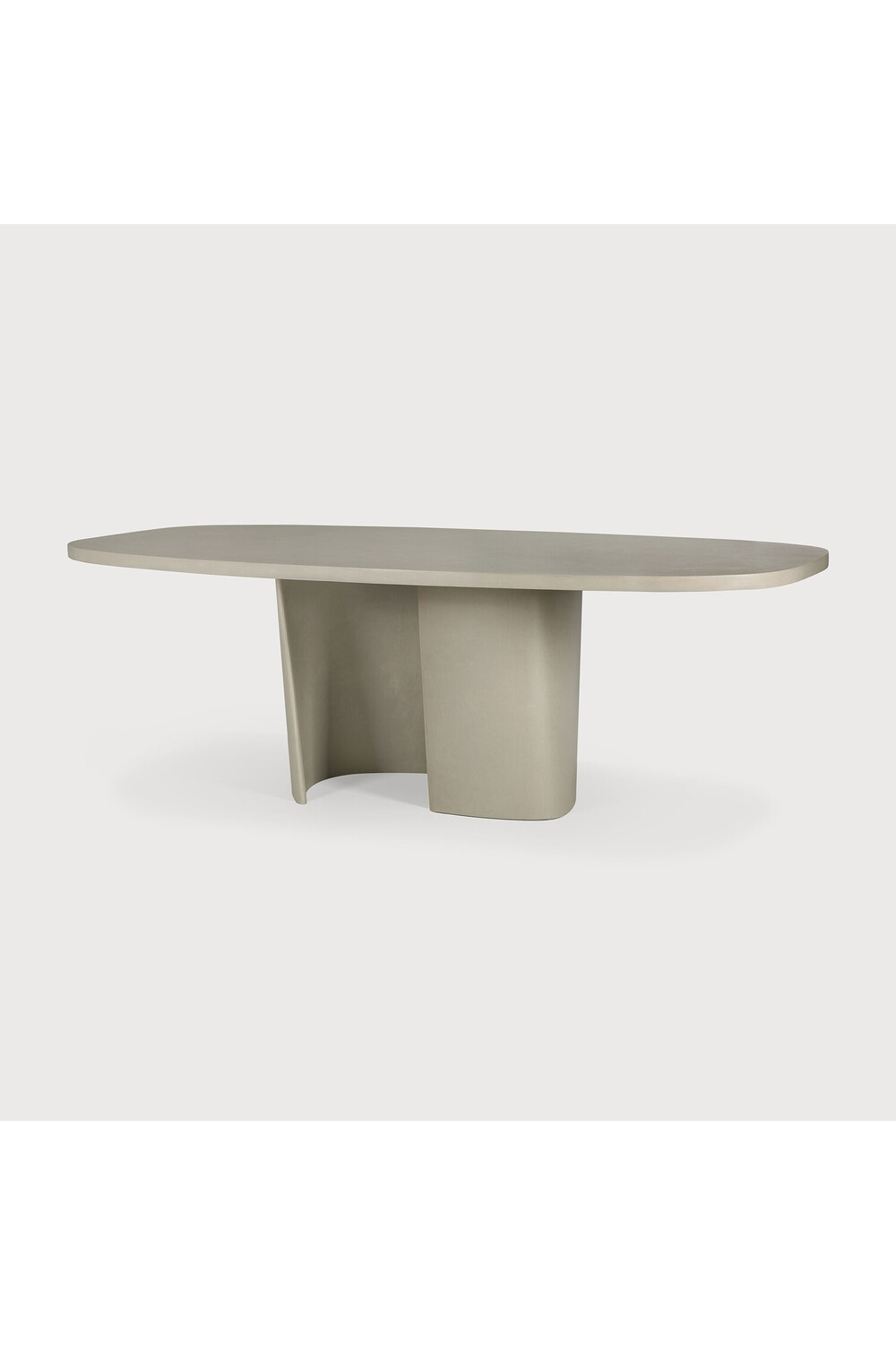 Round Concrete Outdoor Dining Table | Ethnicraft Roller Max | Oroa.com