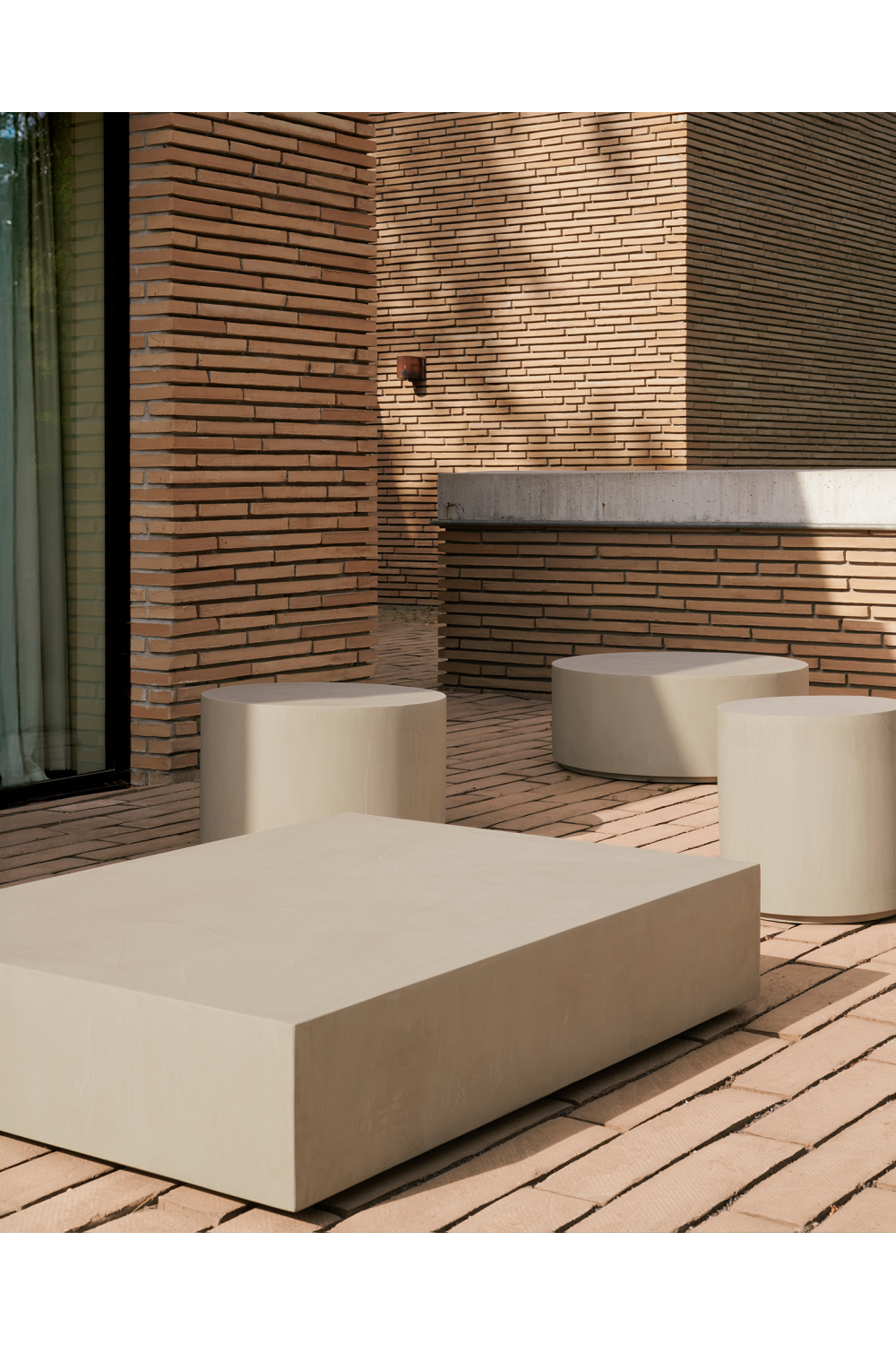 Rectangular Concrete Outdoor Coffee Table | Ethnicraft | Oroa.com