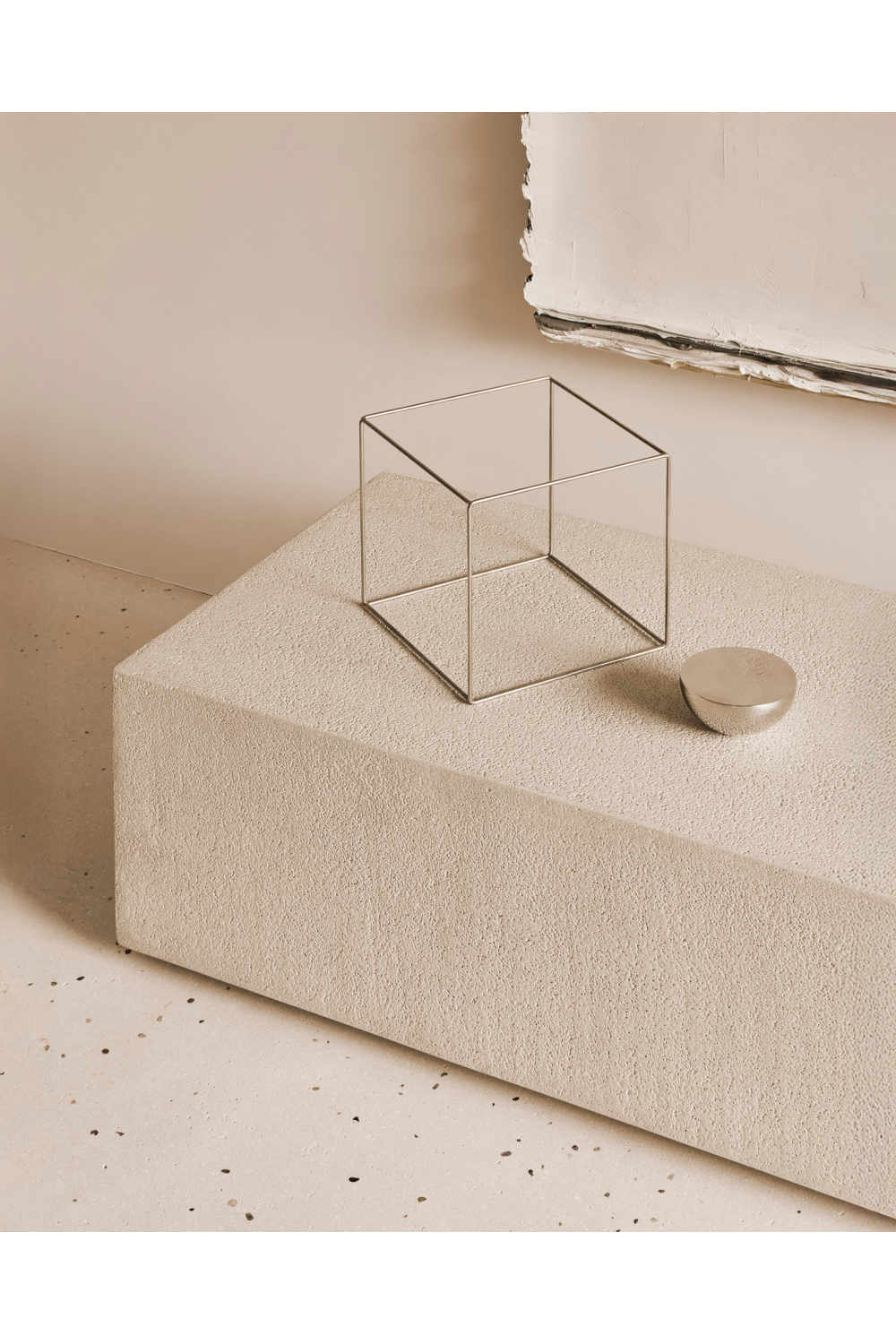 White Cement Floor Shelf | Ethnicraft Elements | Oroa.com