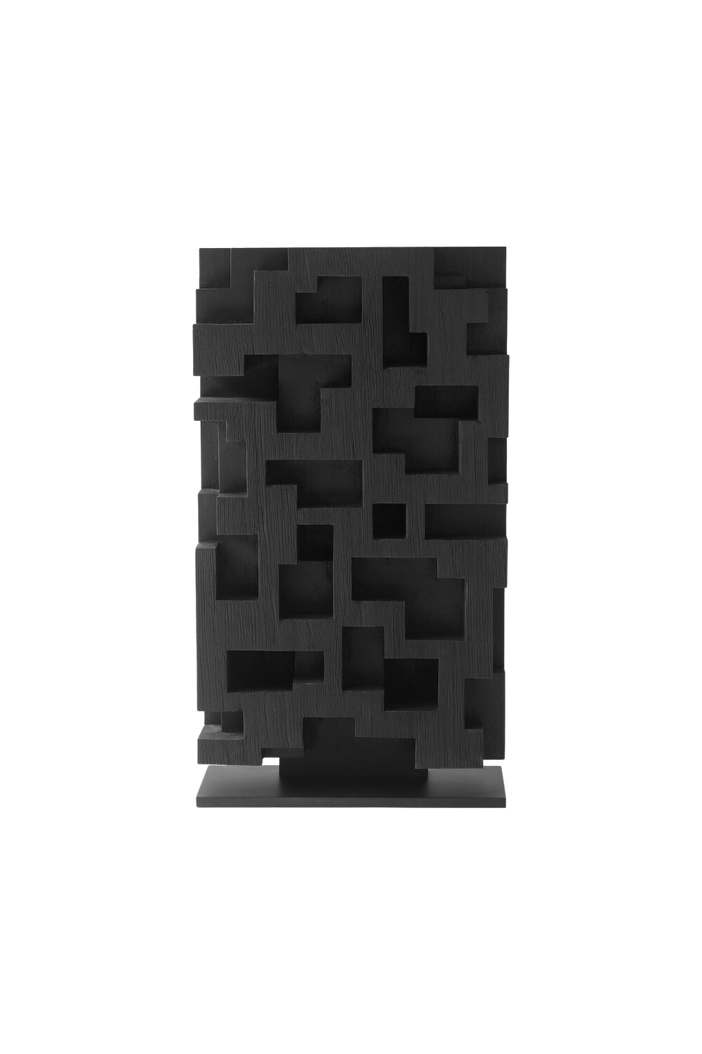 Black Teak Abstract Sculpture | Oroa.com