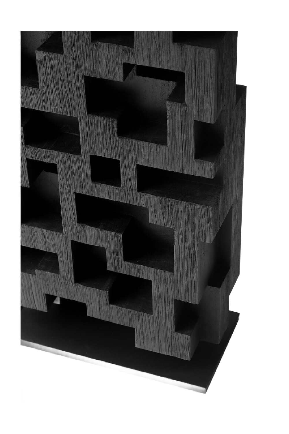 Black Teak Abstract Sculpture | Oroa.com
