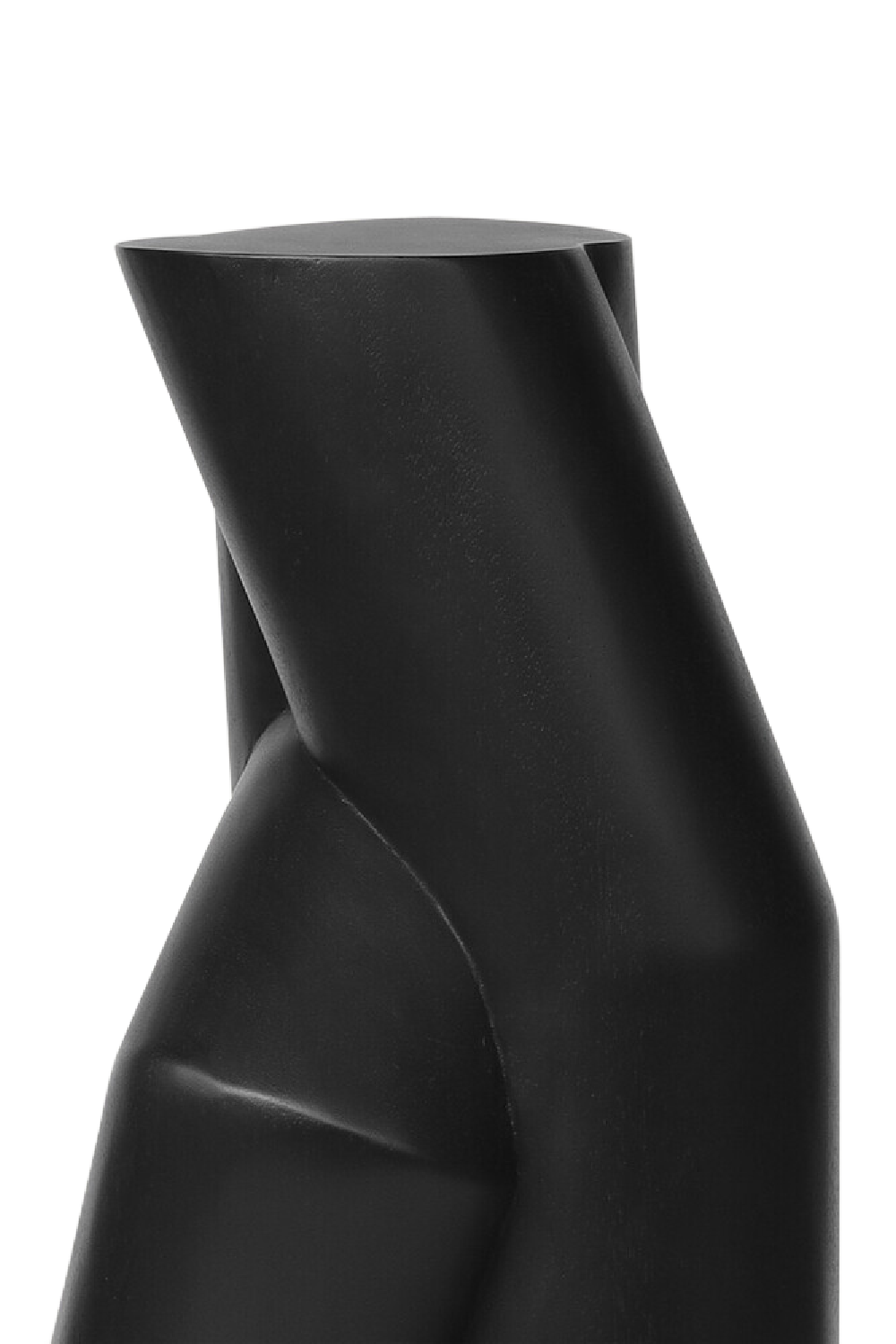 Black Mahogany Carved Deco Object | Ethnicraft Pipe #5 | Oroa.com